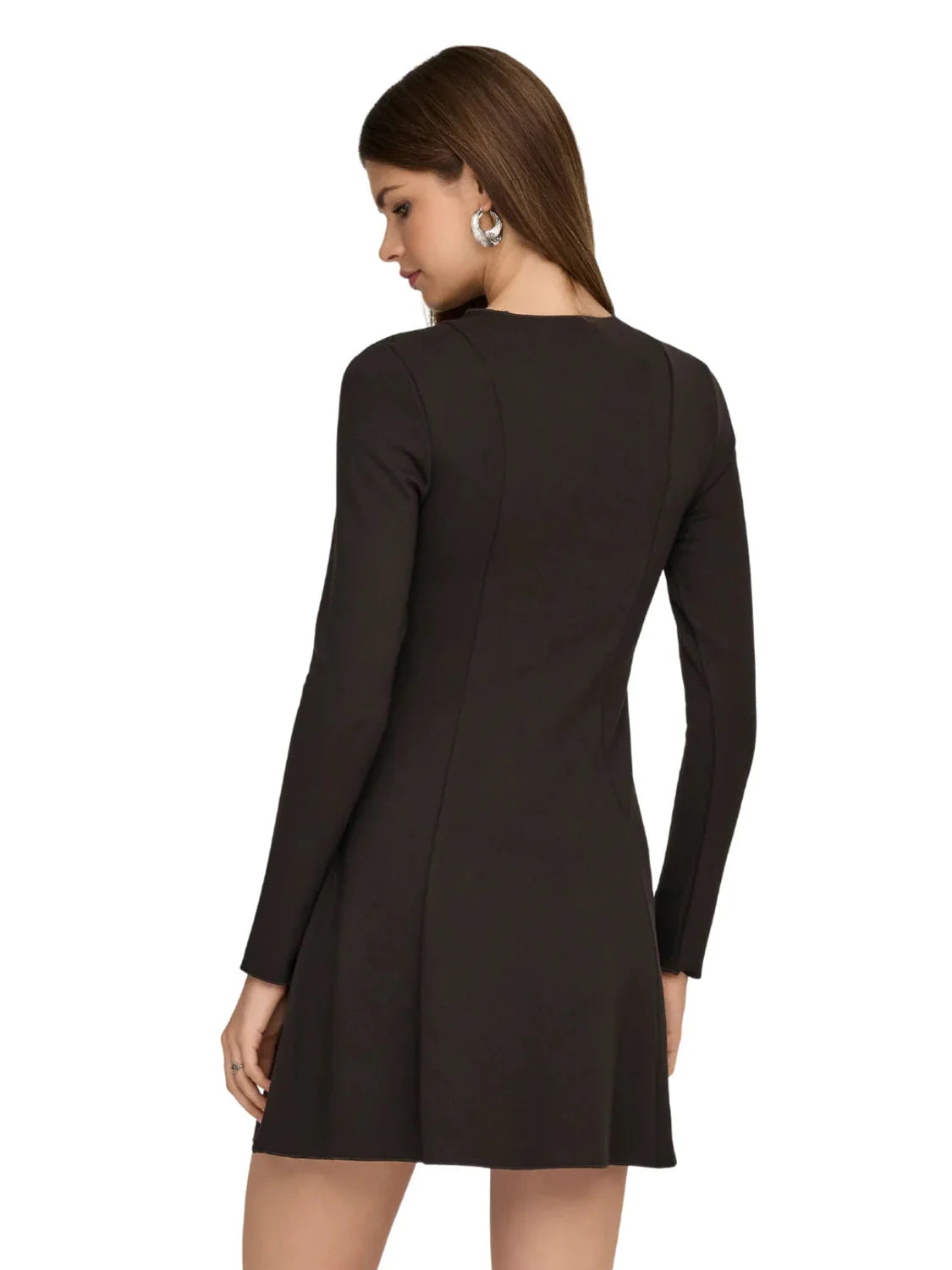 Vestido Corto ONLY Kenya Marrón | Bicos de Fío