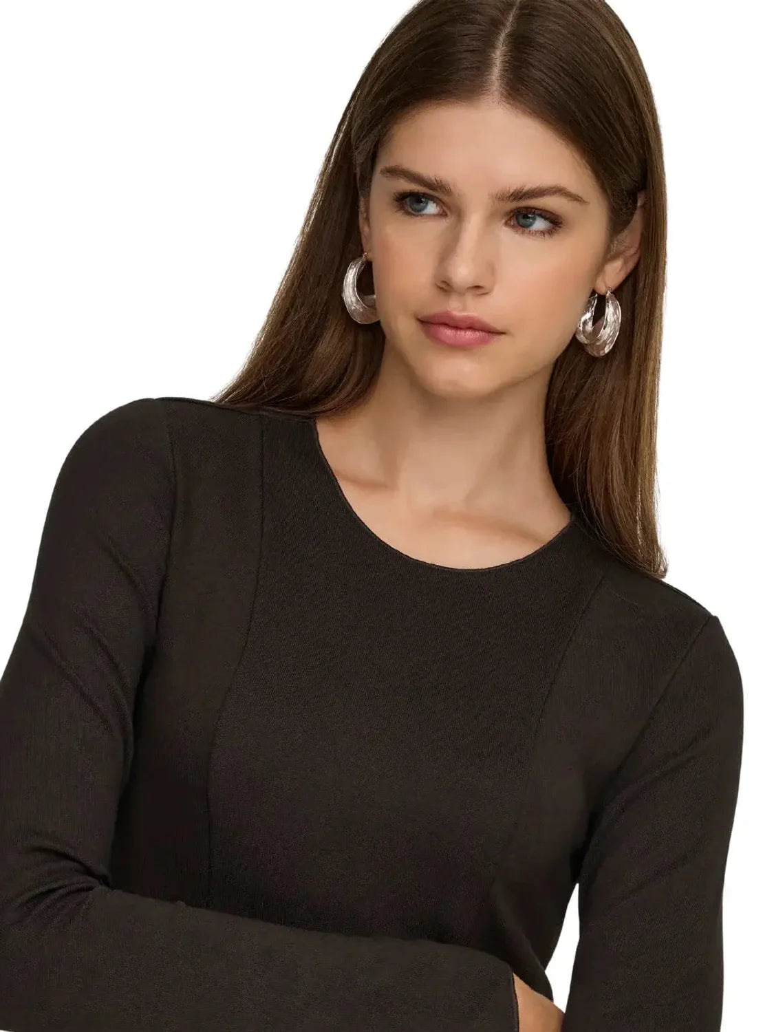 Vestido Corto ONLY Kenya Marrón | Bicos de Fío
