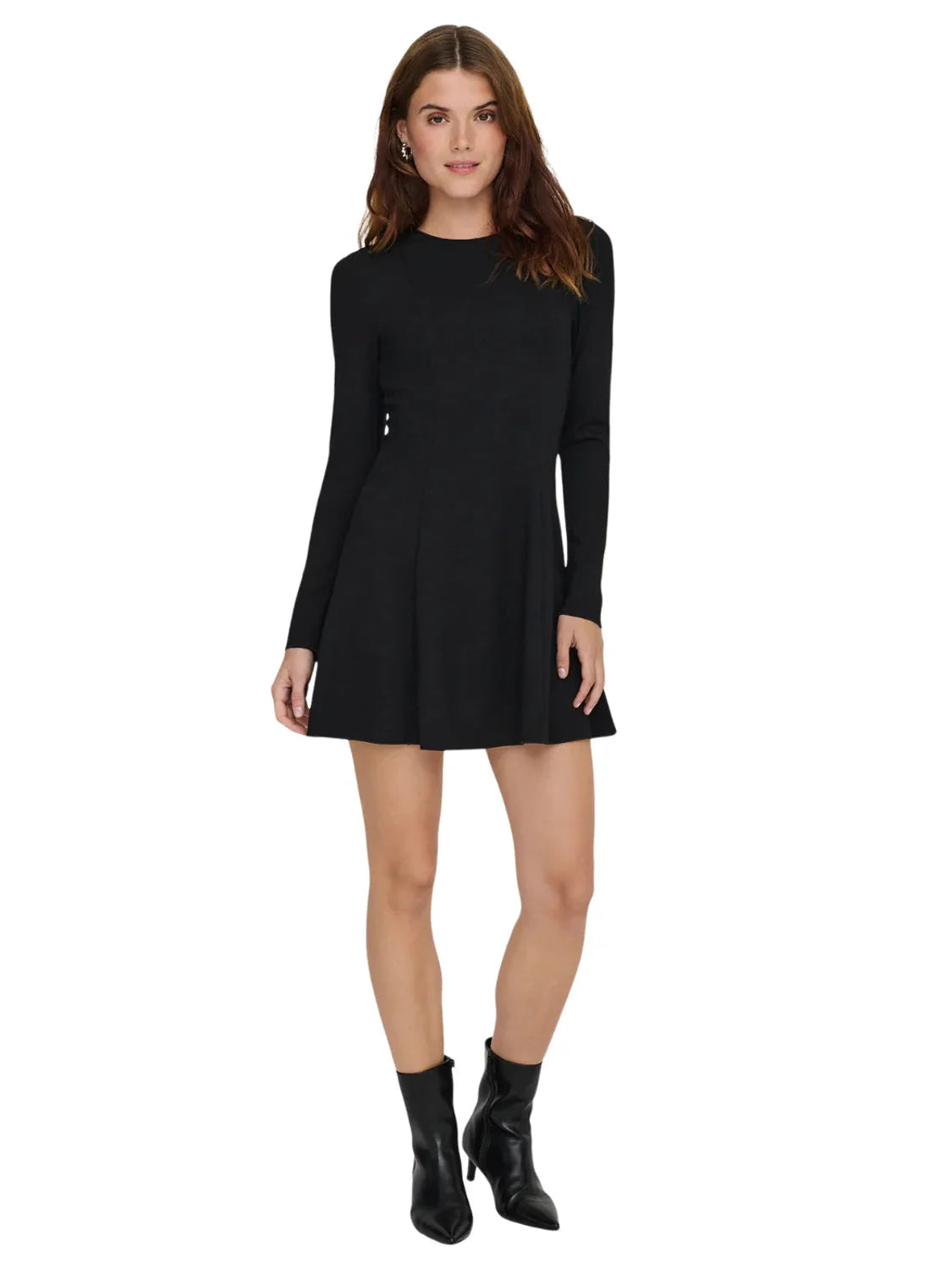 Vestido Corto ONLY Kenya Negro | Bicos de Fío