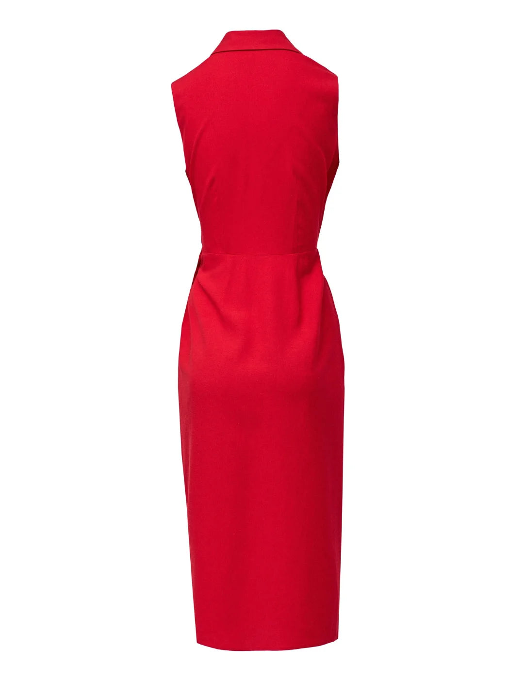 Vestido Cruzado Lino Salsa Jeans Rojo | Bicos de Fío