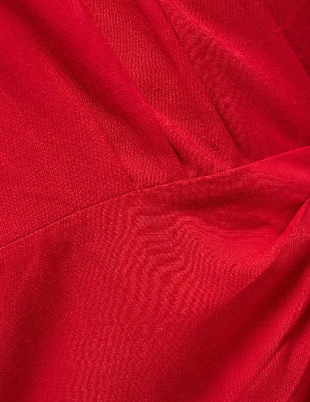 Vestido Cruzado Lino Salsa Jeans Rojo | Bicos de Fío