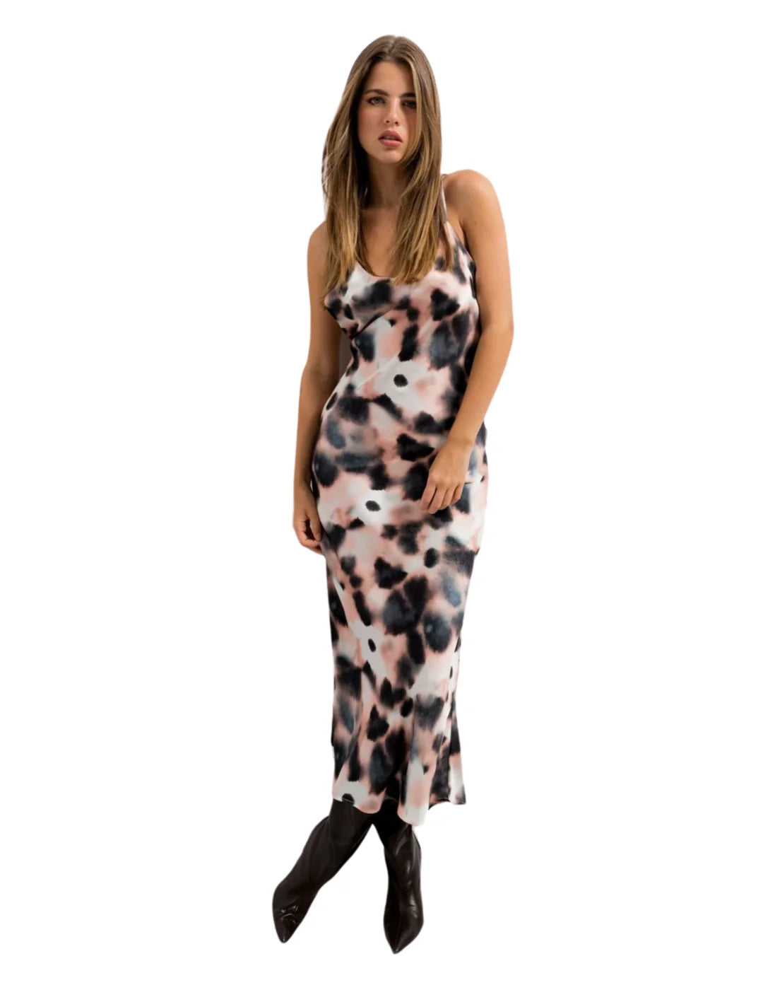 Vestido Tirantes Tye Dye BdeF Negro | Bicos de Fío