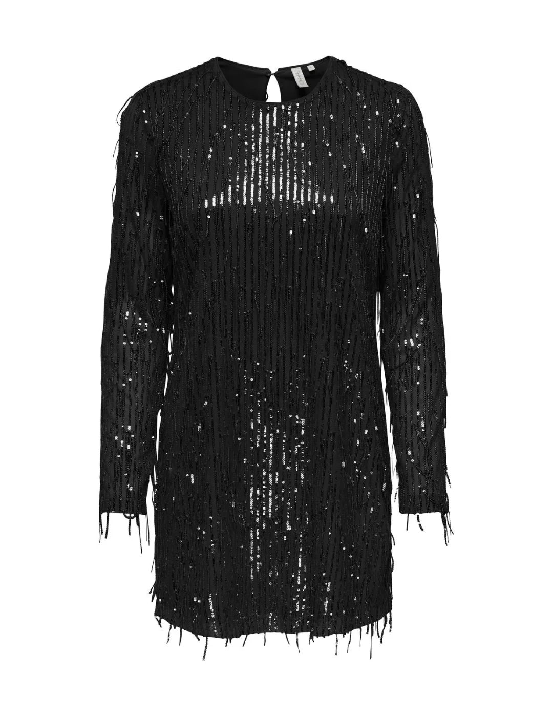 Vestido Fiesta ONLY Anika Negro | Bicos de Fío