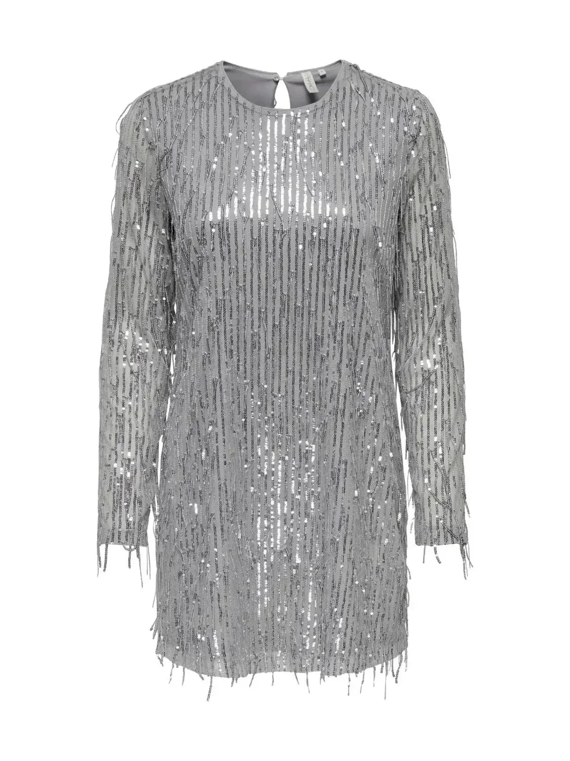 Vestido Fiesta ONLY Anika Plata | Bicos de Fío