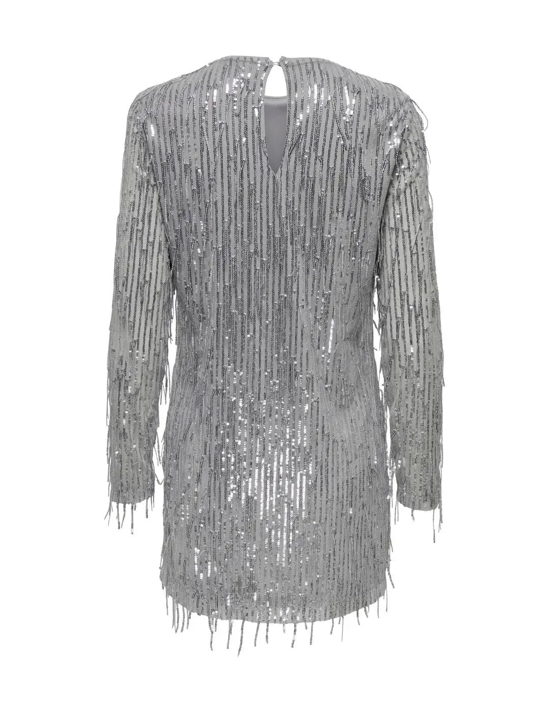 Vestido Fiesta ONLY Anika Plata | Bicos de Fío