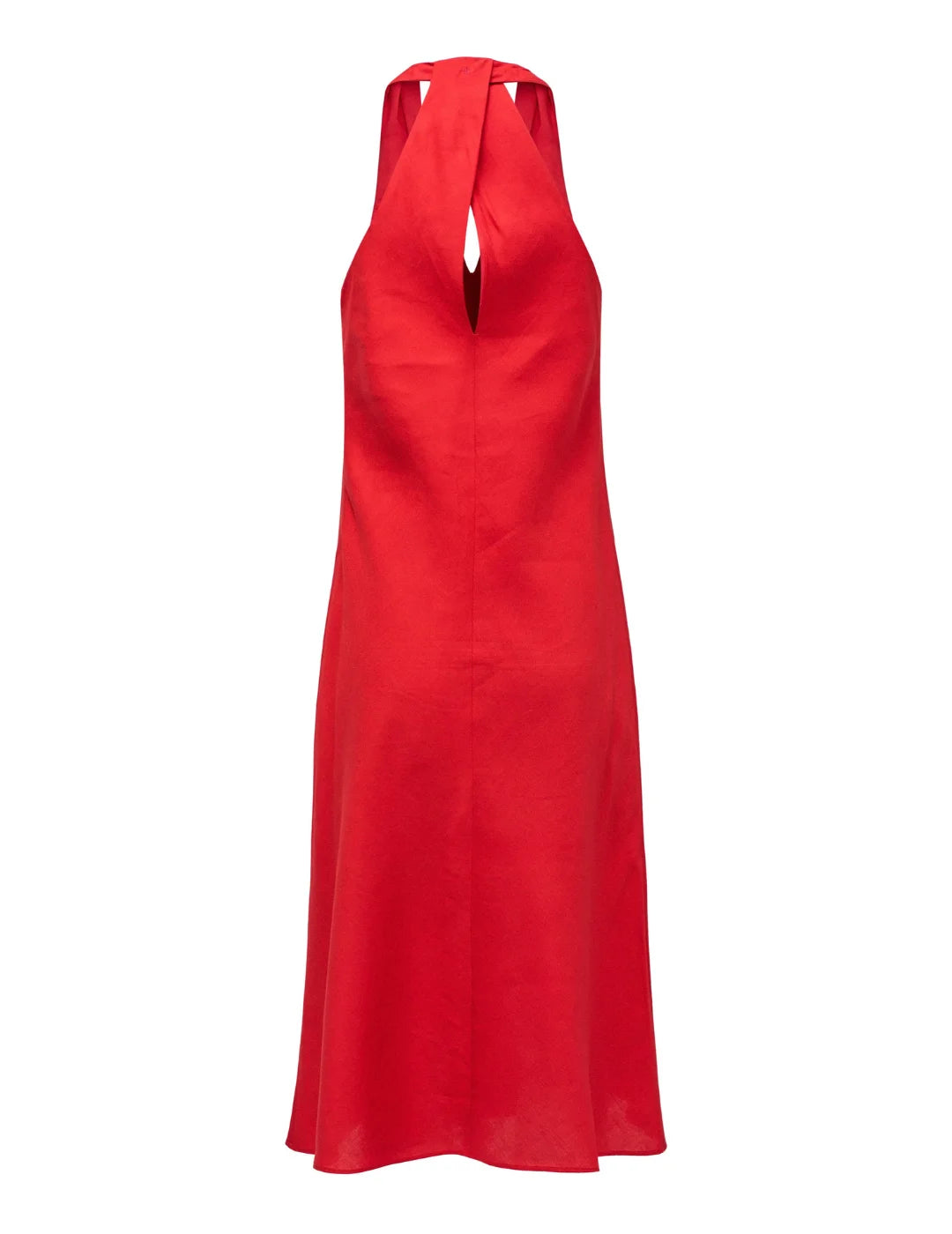 Vestido Giro Espalda Salsa Jeans Rojo | Bicos de Fío