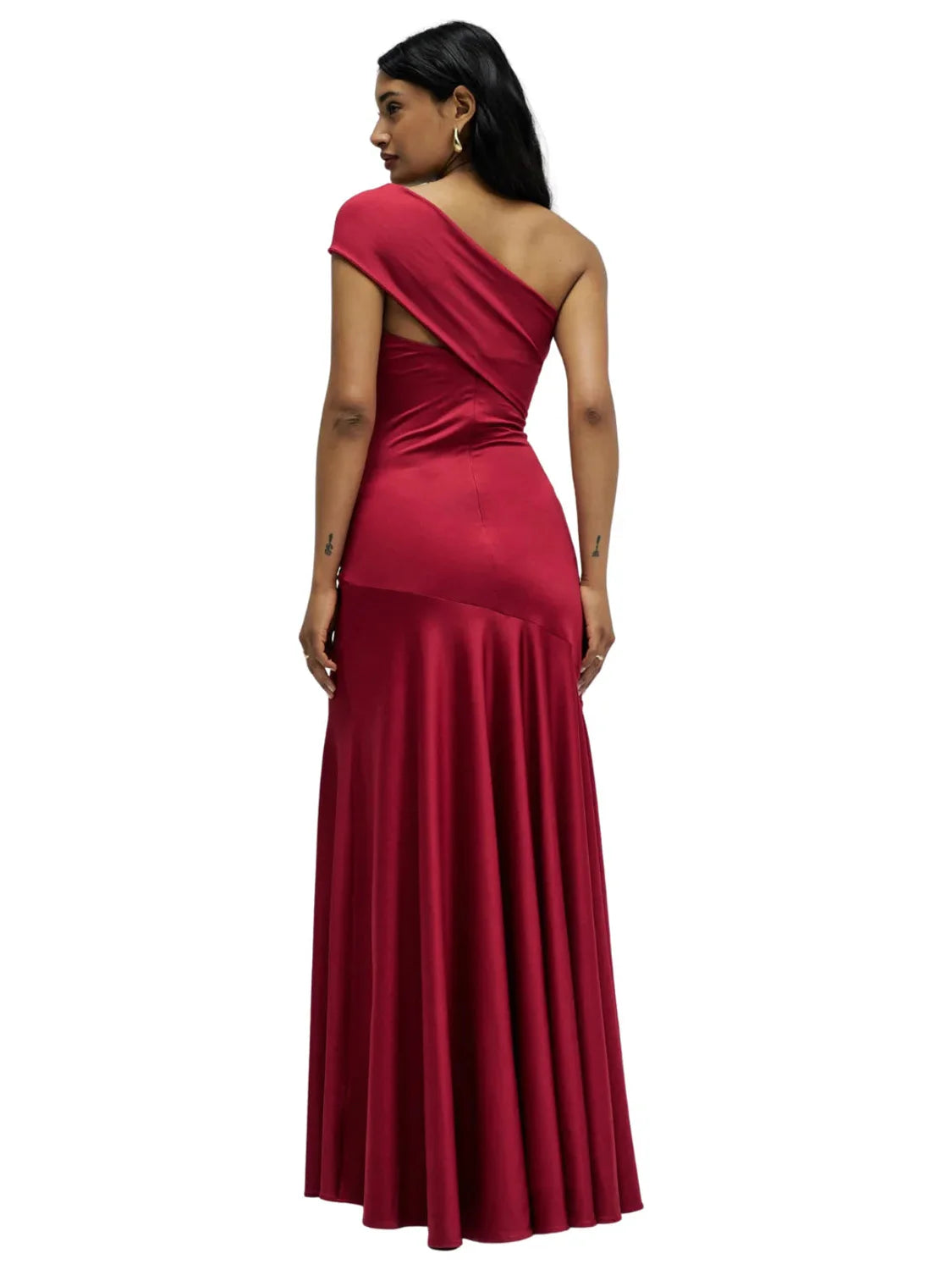 Vestido Largo Salsa Jeans Detalle Dorado Rojo | Bicos de Fío