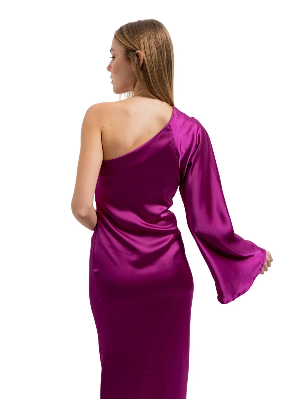 Vestido Asimétrico BdeF Fucsia | Bicos de Fío