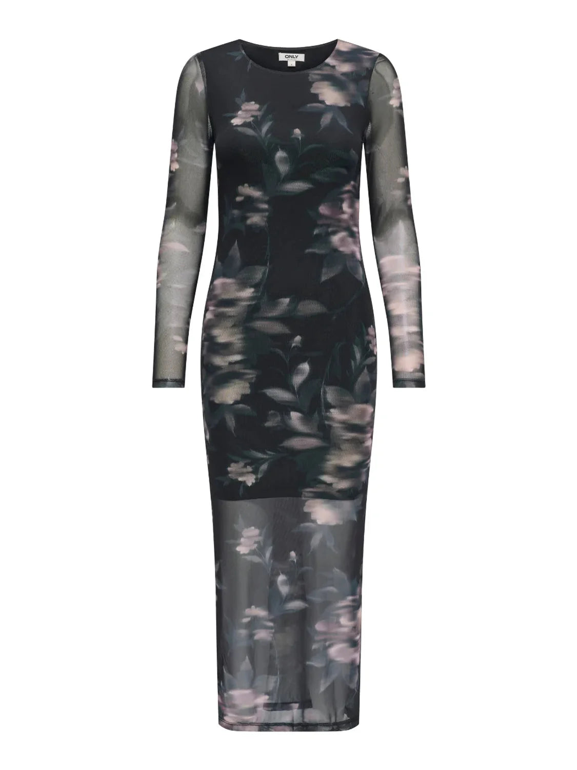Vestido Midi Malla ONLY Kaya Negro | Bicos de Fío