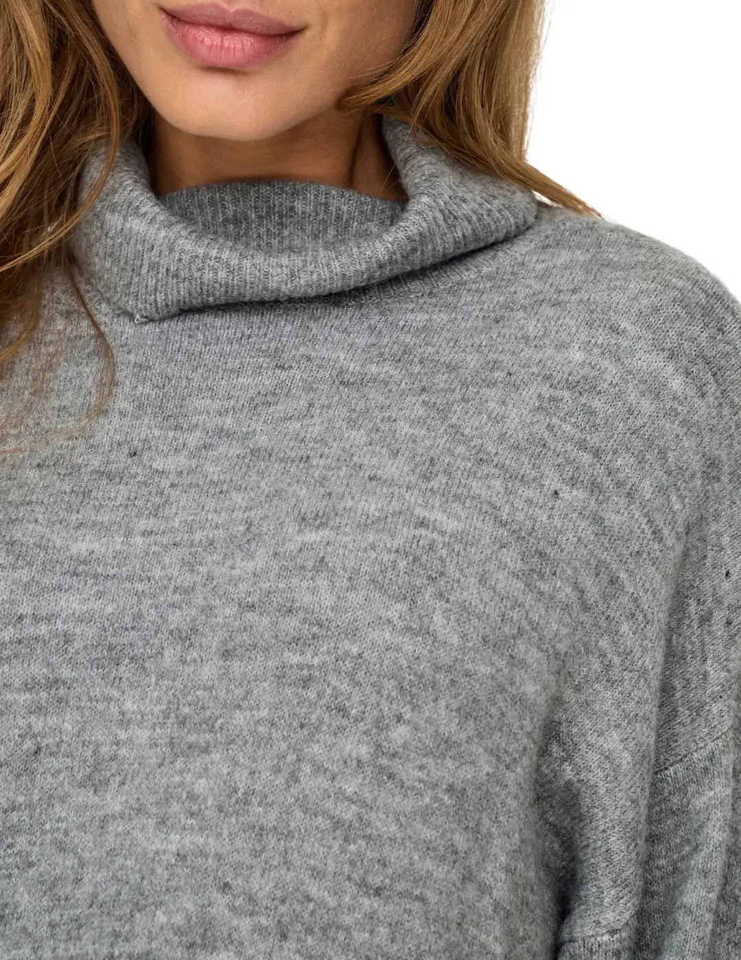 Vestido De Punto Only Onltalio Gris | Bicos de Fío