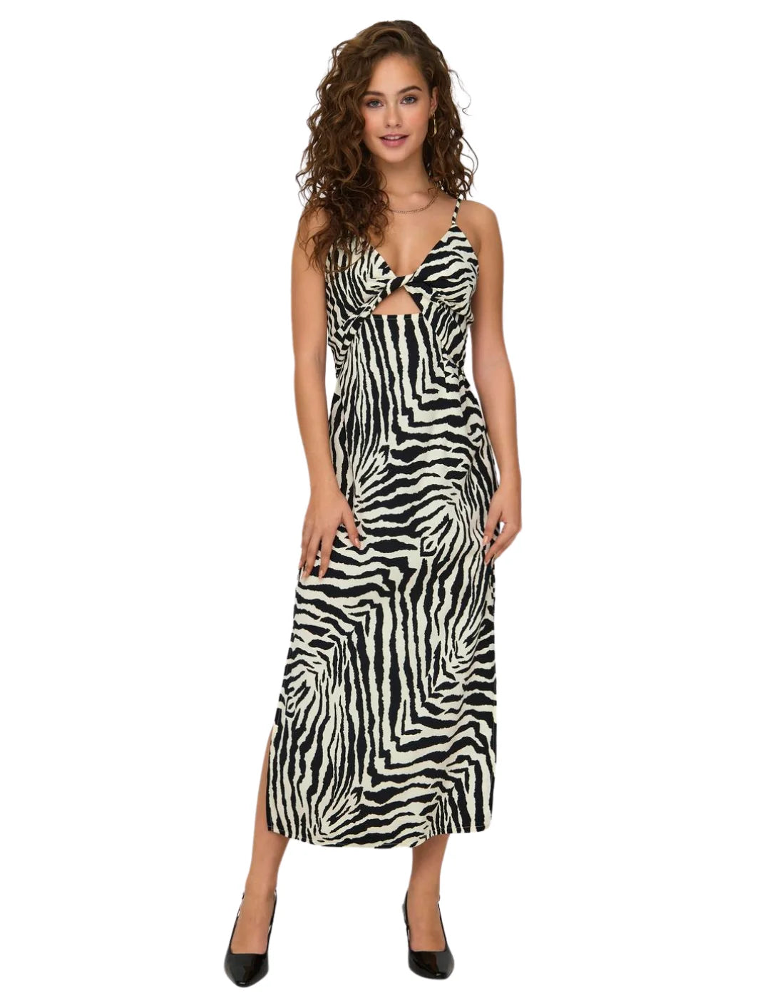 Vestido Midi Tirantes Only Onliris Blanco | Bicos de Fío