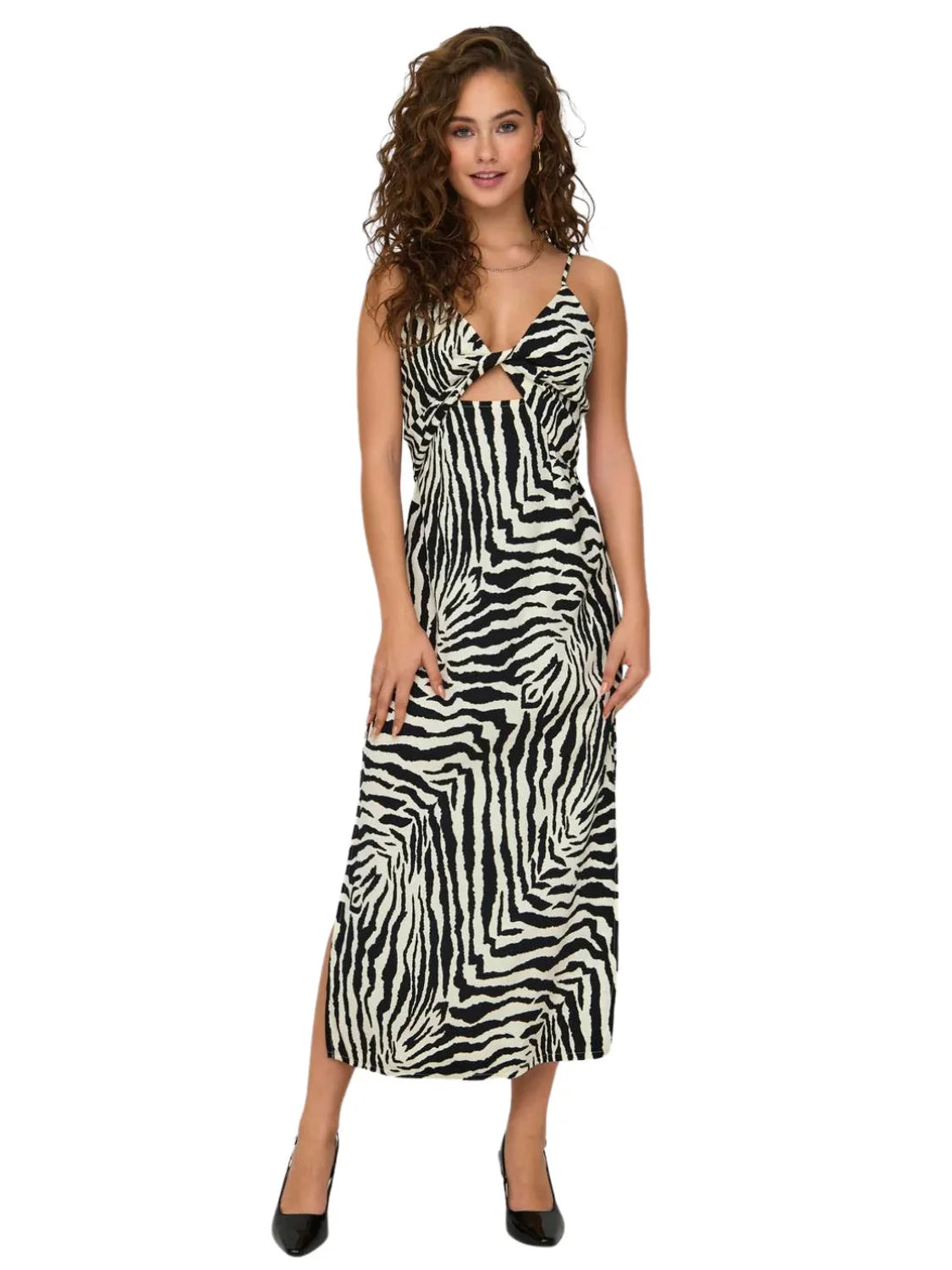 Vestido Midi Tirantes Only Onliris Blanco | Bicos de Fío