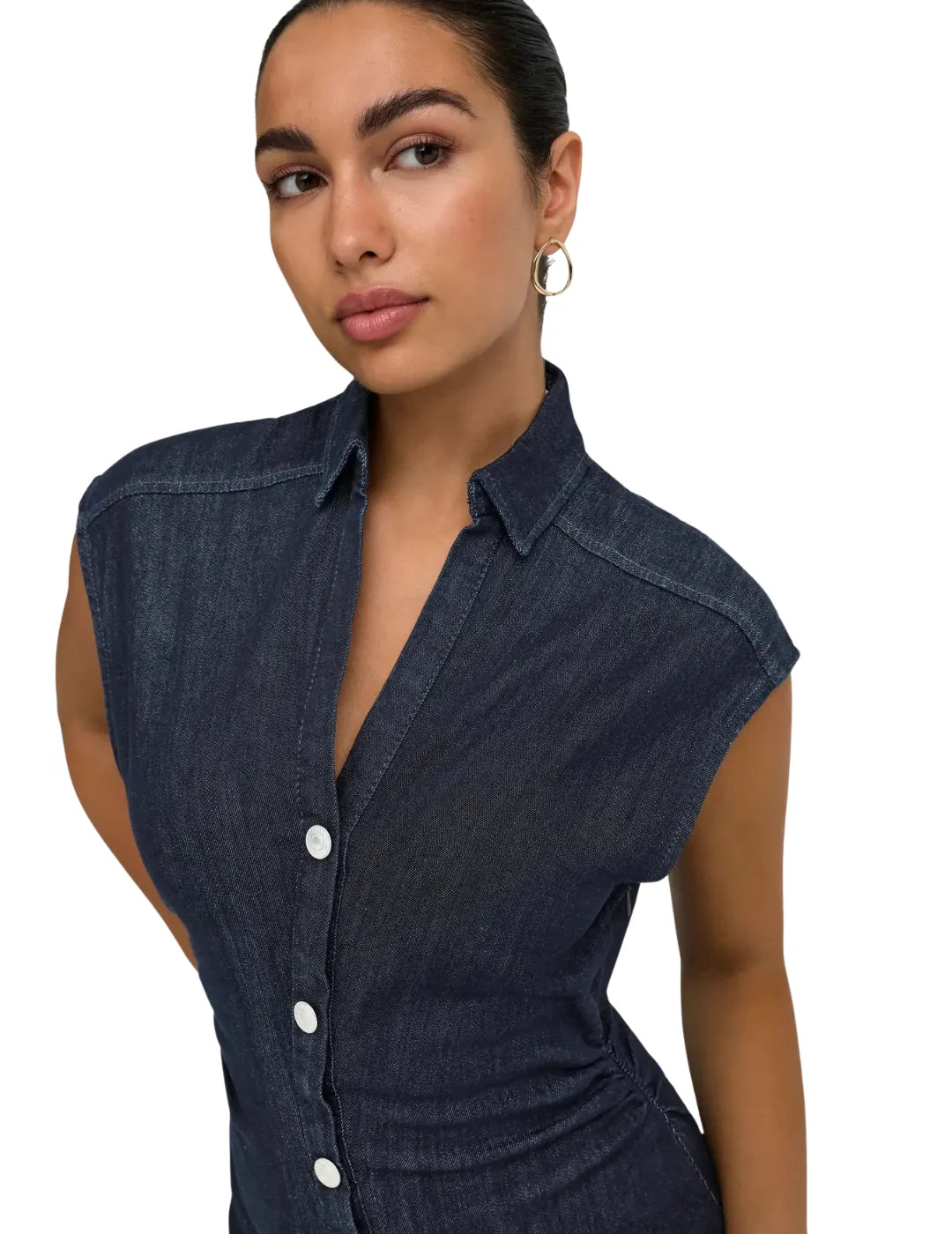 Vestido Midi Vaquero ONLY Babe Azul | Bicos de Fío