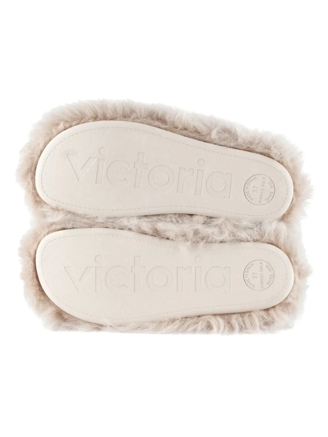 Zapatilla De Casa Victoria Norte Pelo Beige | Bicos de Fío