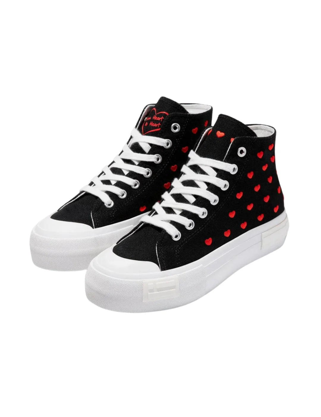 Zapatilla D.Franklin One Way From Heart Negro | Bicos de Fío