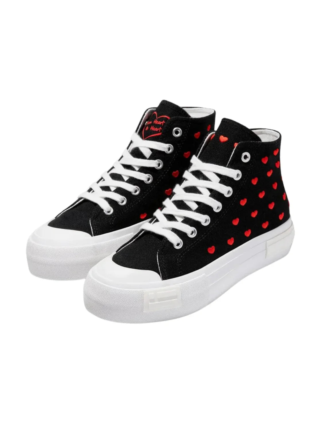 Zapatilla D.Franklin One Way From Heart Negro | Bicos de Fío