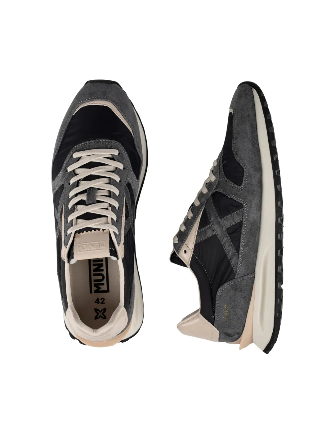 Zapatilla Munich Leggera 04 Negro | Bicos de Fío