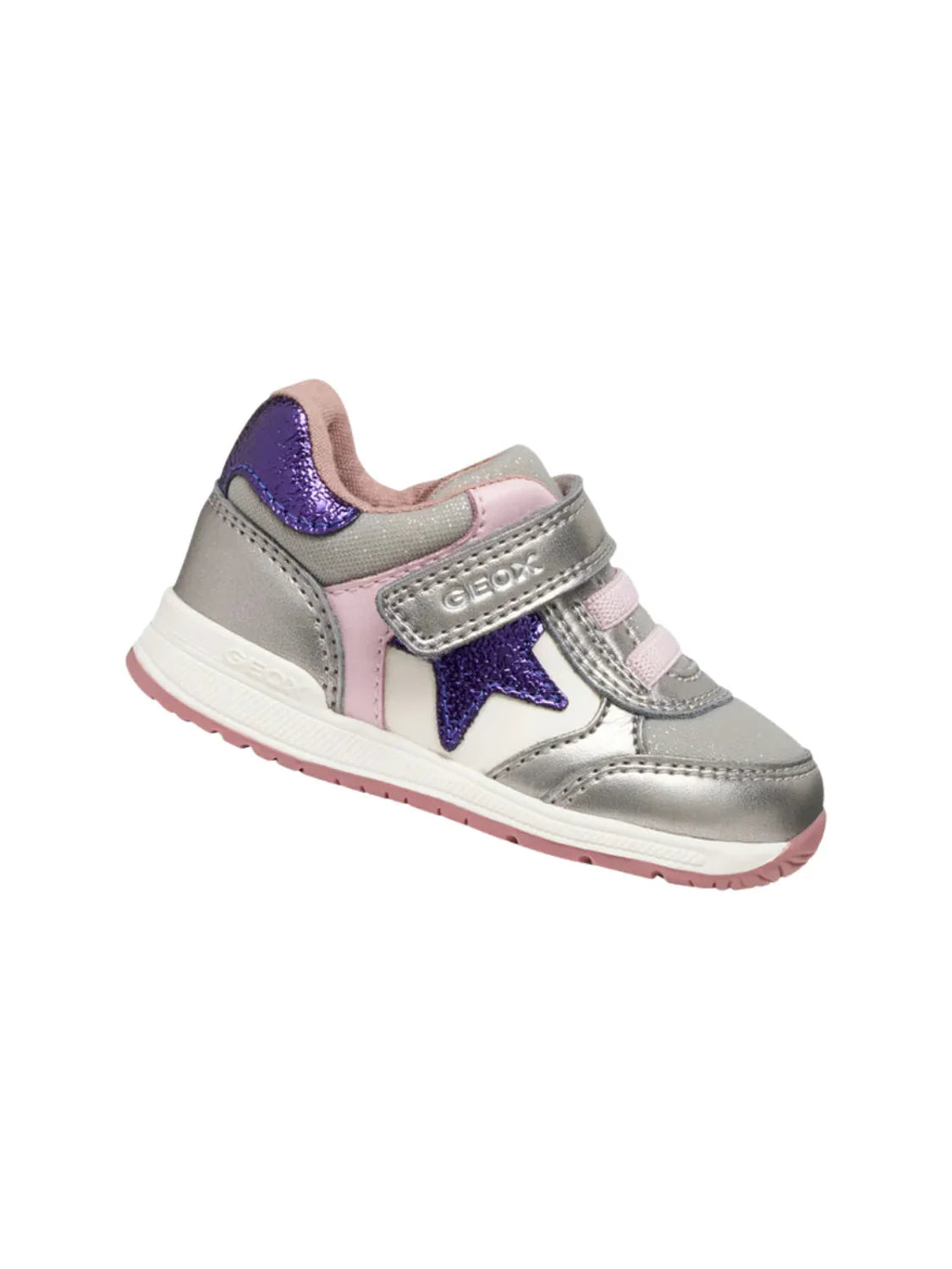 Zapatilla Primeros Pasos GEOX Rishon Plata | Bicos de Fío