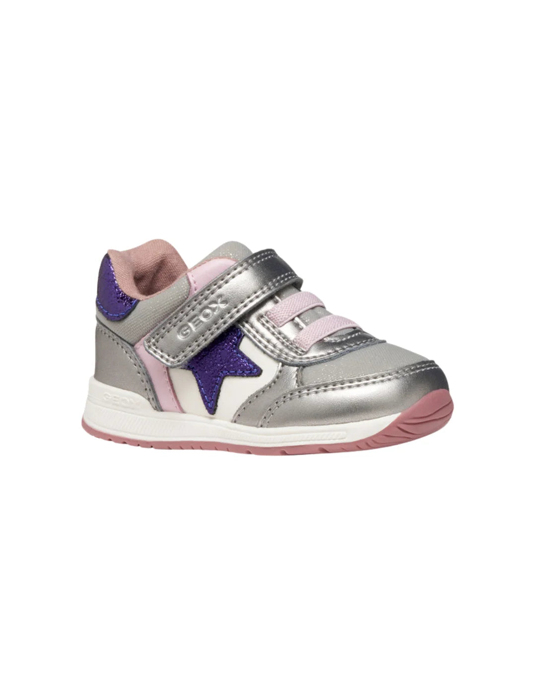 Zapatilla Primeros Pasos GEOX Rishon Plata | Bicos de Fío