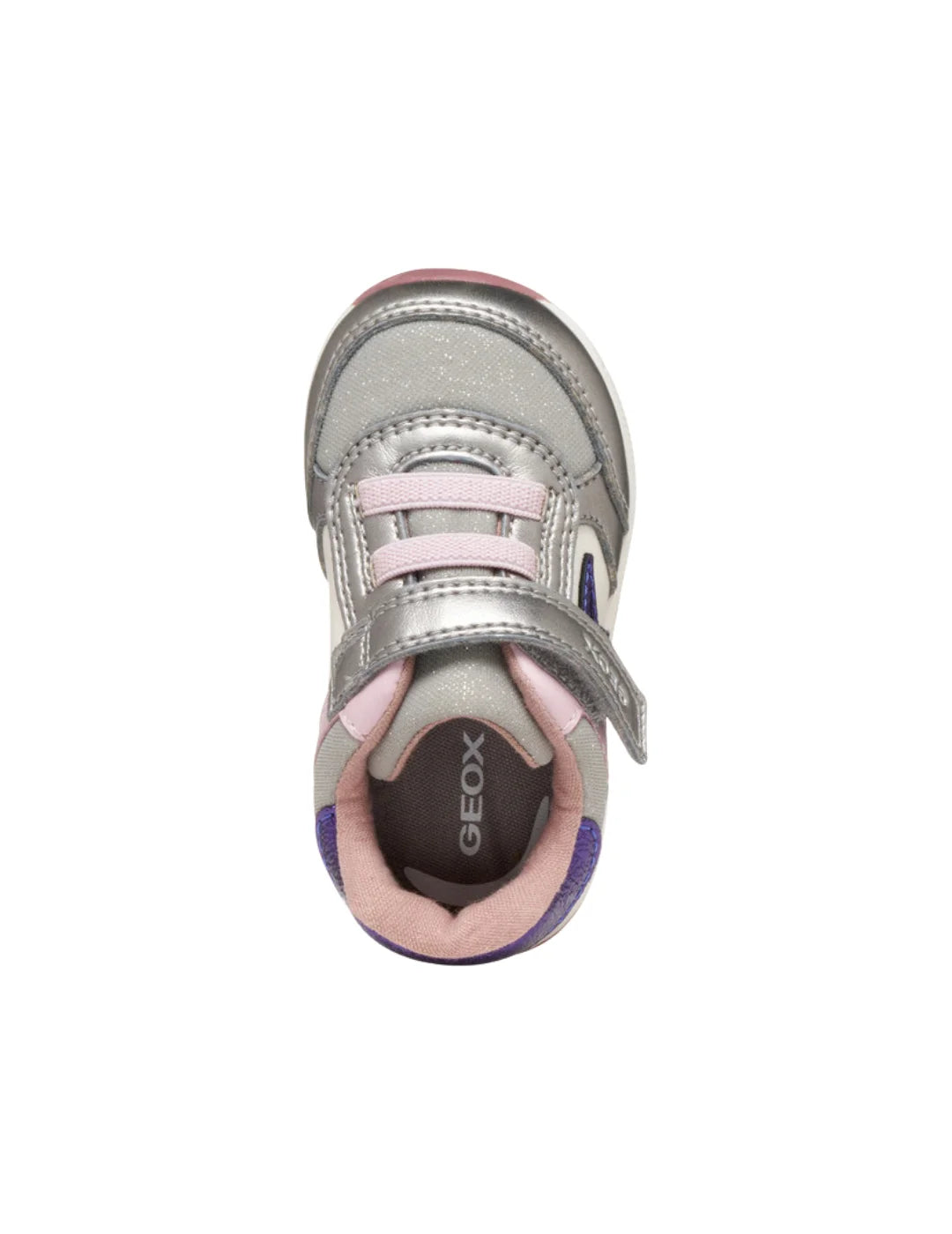 Zapatilla Primeros Pasos GEOX Rishon Plata | Bicos de Fío