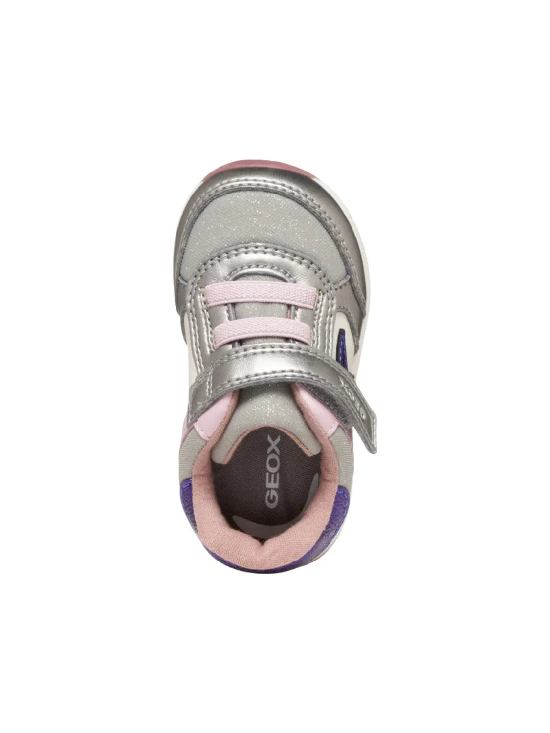 Zapatilla Primeros Pasos GEOX Rishon Plata | Bicos de Fío