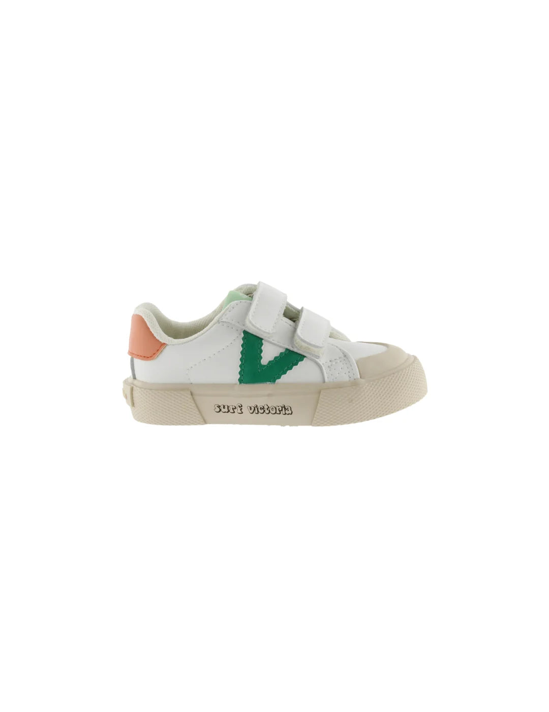 Zapatilla Victoria Tribu Basket Blanco-Verde | Bicos de Fío