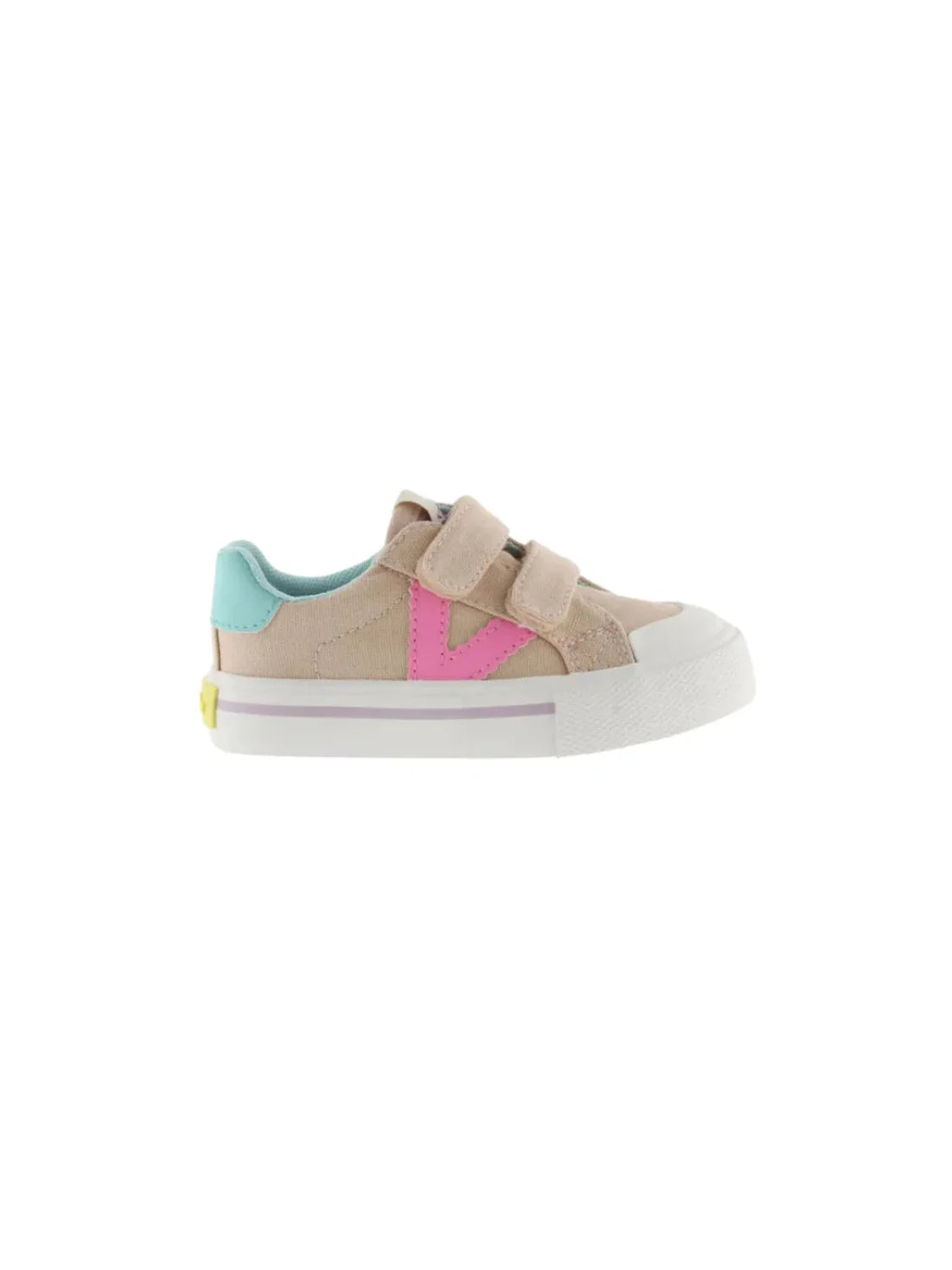 Zapatilla Victoria Tribu Tiras Lona Neón Rosa | Bicos de Fío