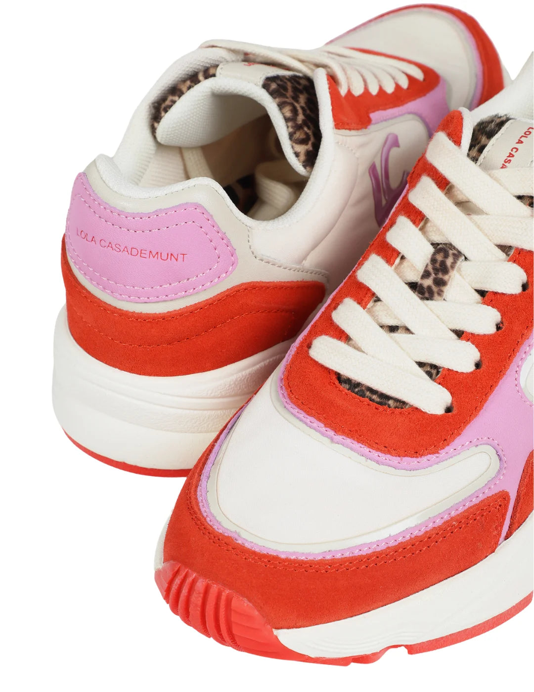 Zapatilla Tipo Running Lola Casademunt Rojo | Bicos de Fío
