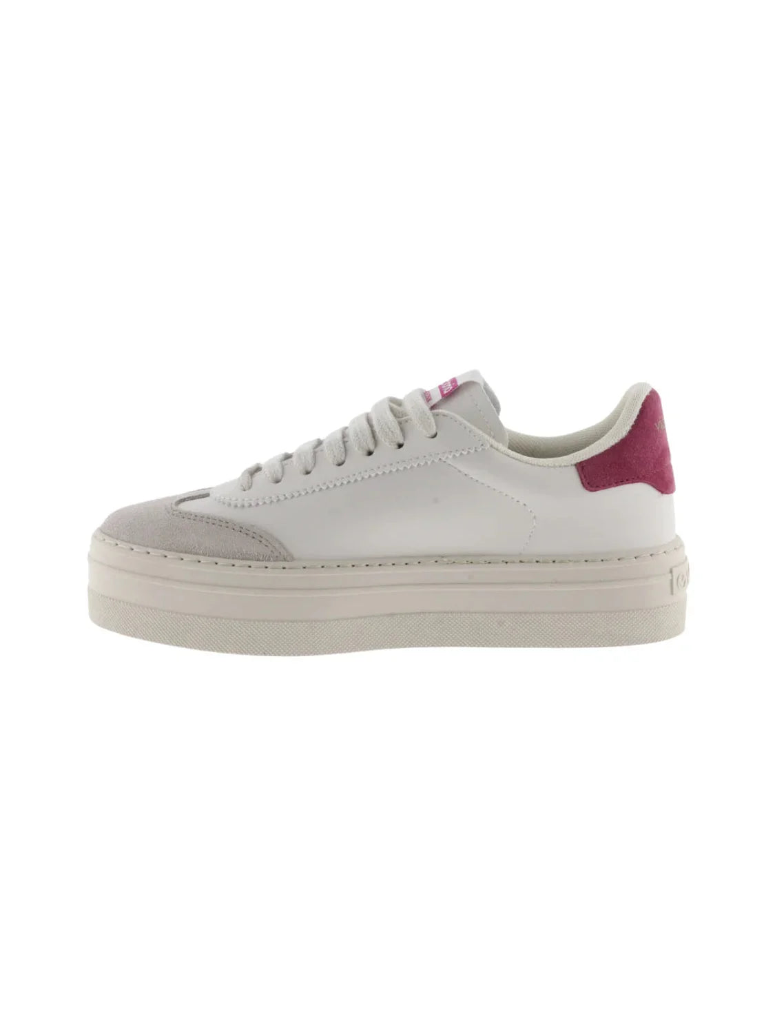 Zapatilla Victoria Barcelona Blanco-Frambuesa | Bicos de Fío