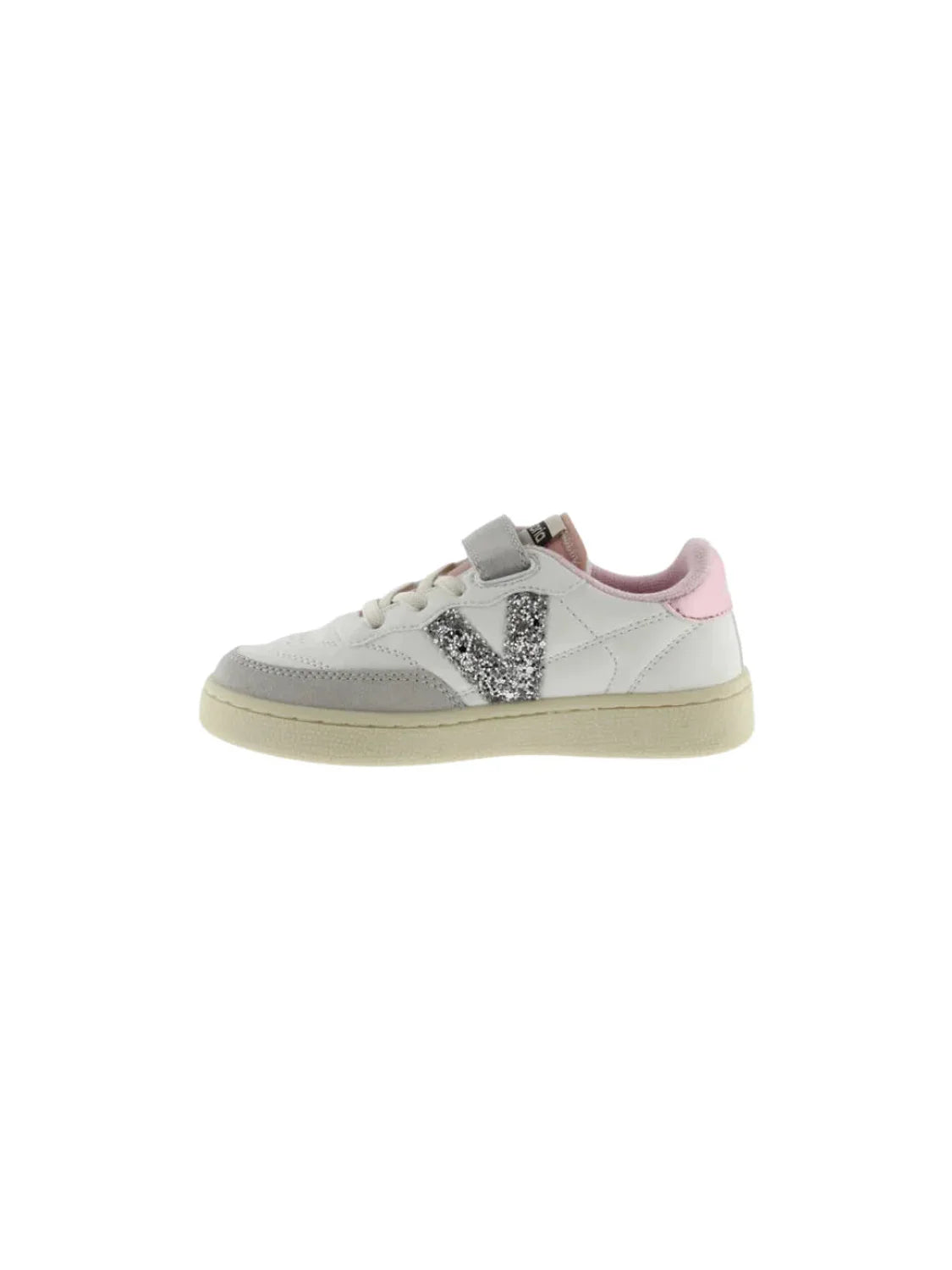 Zapatilla Victoria Oslo Glitter Blanco-Plata | Bicos de Fío