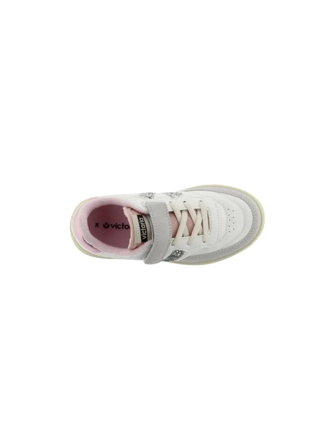 Zapatilla Victoria Oslo Glitter Blanco-Plata | Bicos de Fío