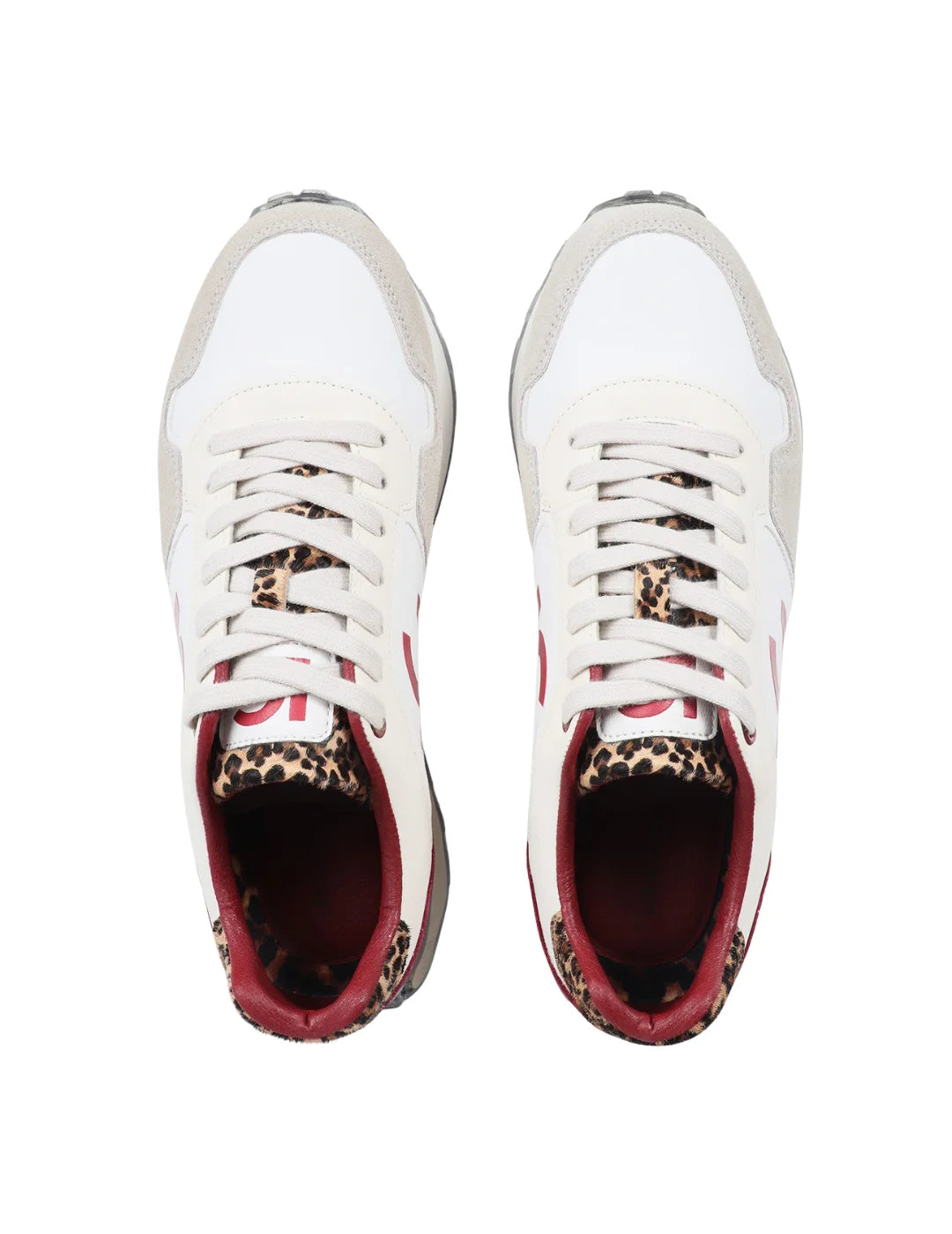 Zapatilla Lola Casademunt Animal Print Blanco | Bicos de Fío