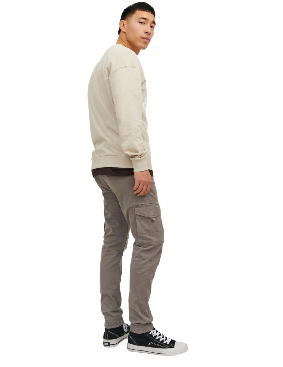 Pantalón cargo gris para hombre Jack and Jones - Bicos de Fío