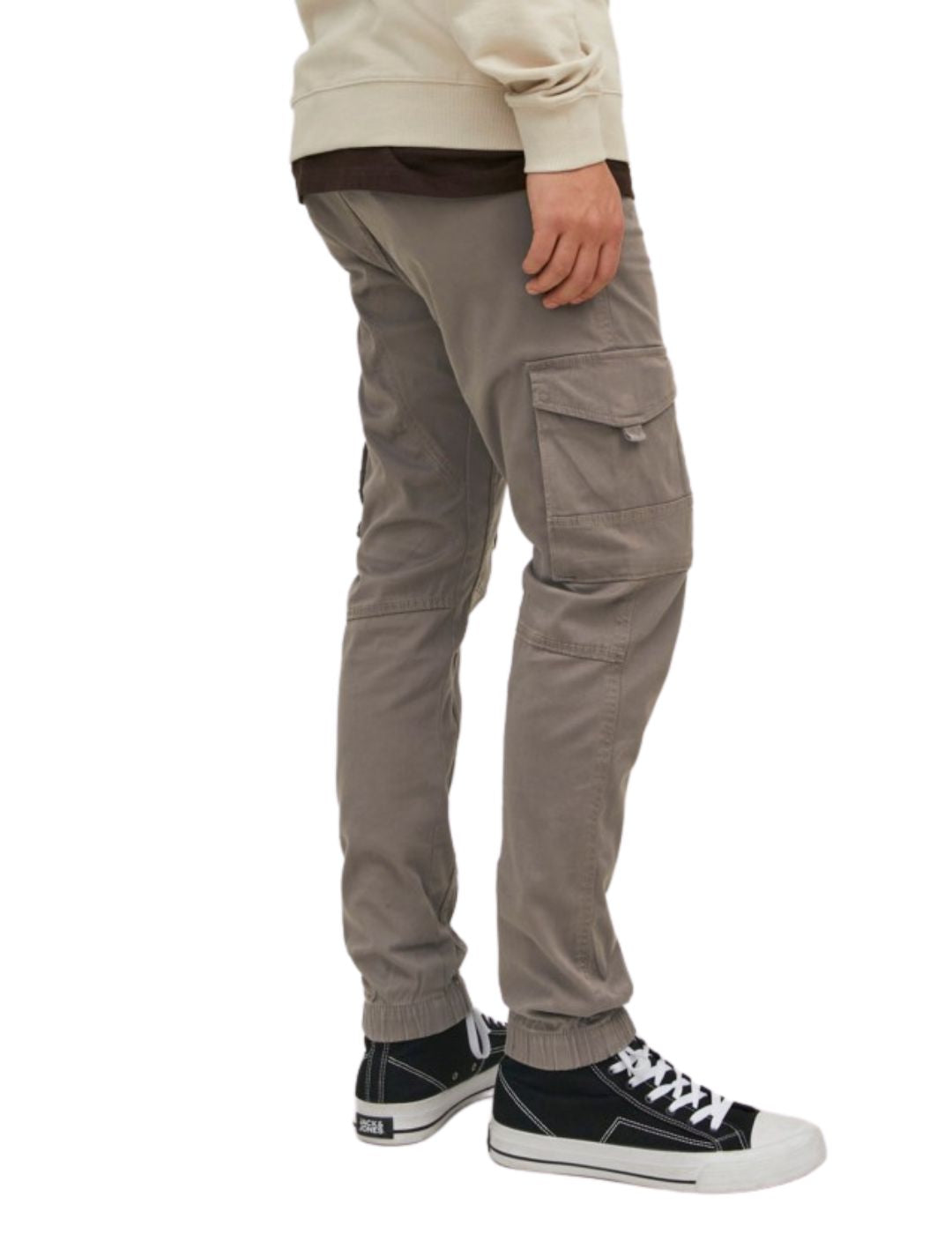 Pantalón cargo gris para hombre Jack and Jones - Bicos de Fío