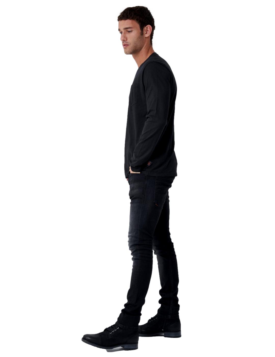 Camiseta de manga larga Salsa Negro - Bicos de Fío