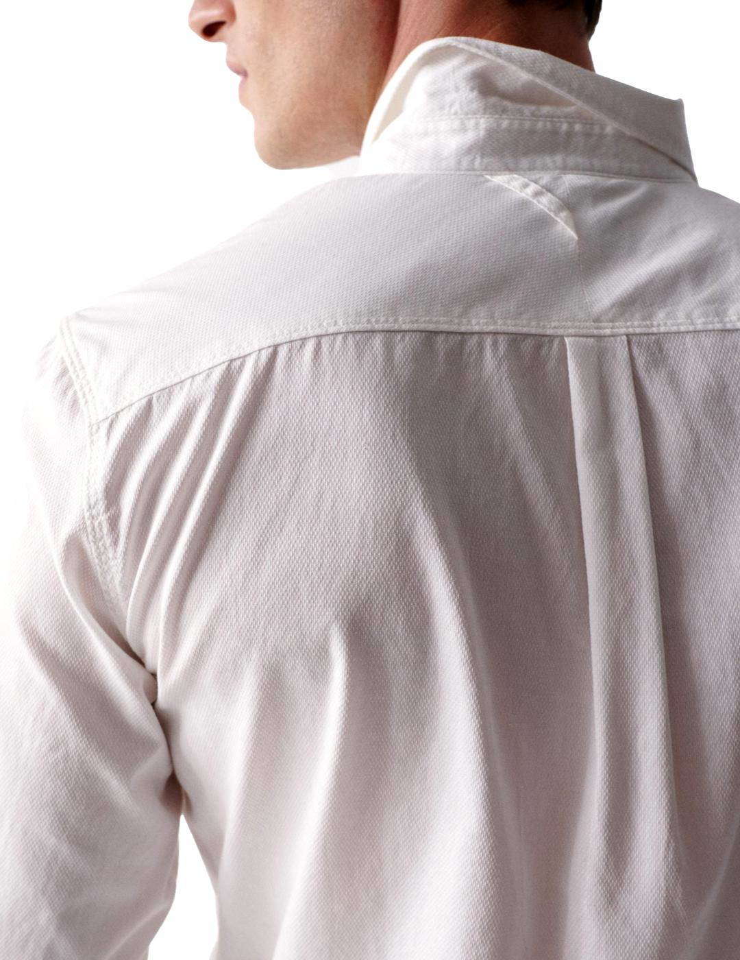 Camisa de manga larga Salsa Textura Blanco - Bicos de Fío