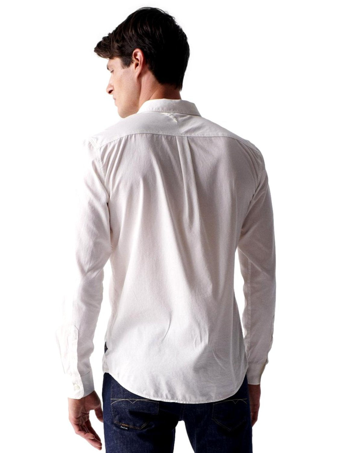 Camisa de manga larga Salsa Textura Blanco - Bicos de Fío