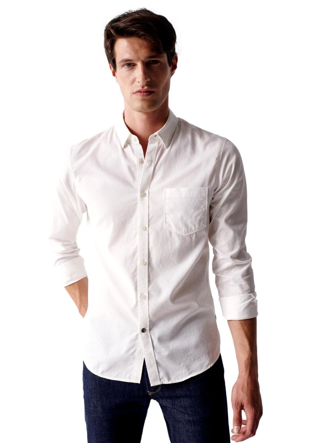Camisa de manga larga Salsa Textura Blanco - Bicos de Fío