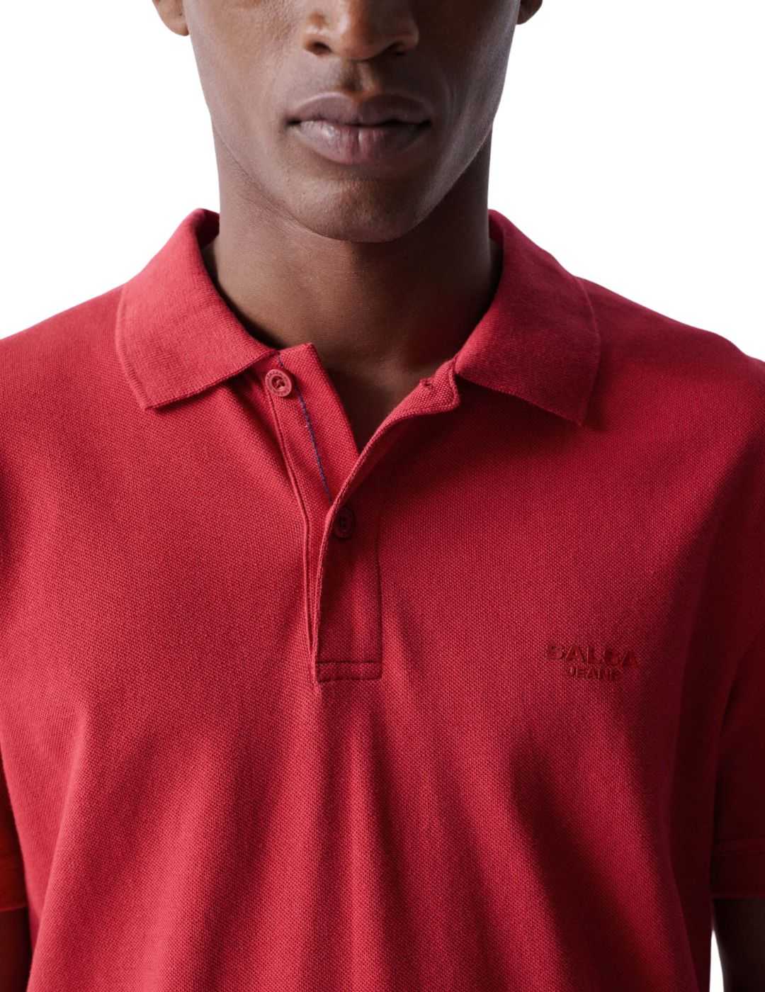 Polo de manga corta Salsa Rojo - Bicos de Fío