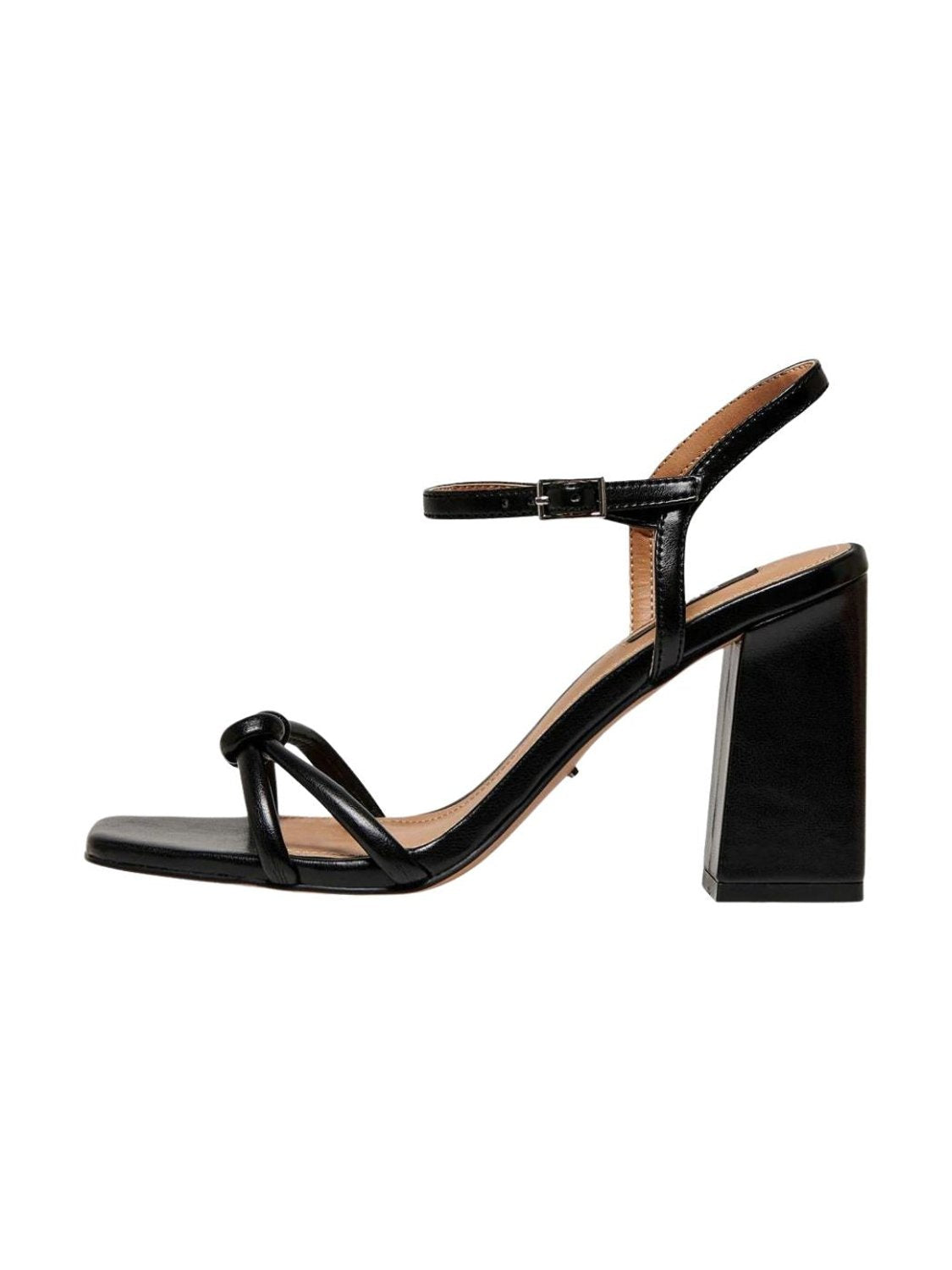Sandalia de tacón con tiras Only Onlalyx Negro - Bicos de Fío