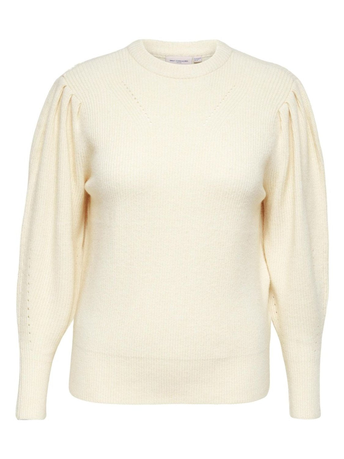 Jersey de punto Only Carmakoma Carfia Beige - Bicos de Fío