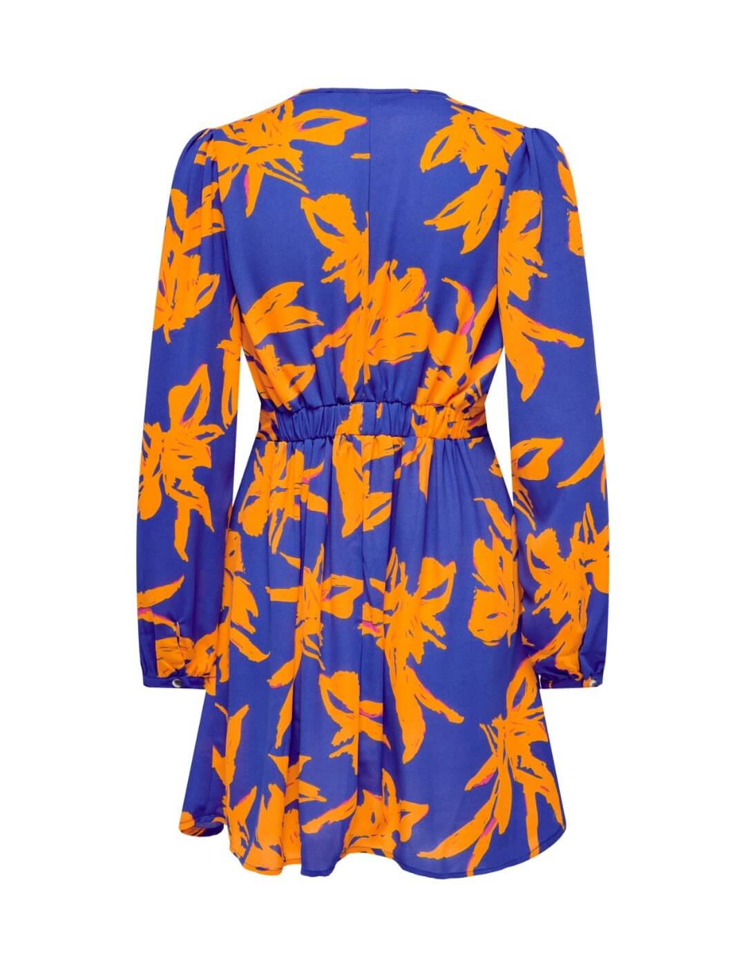 Vestido corto estampado Only Azul | Bicos de Fío