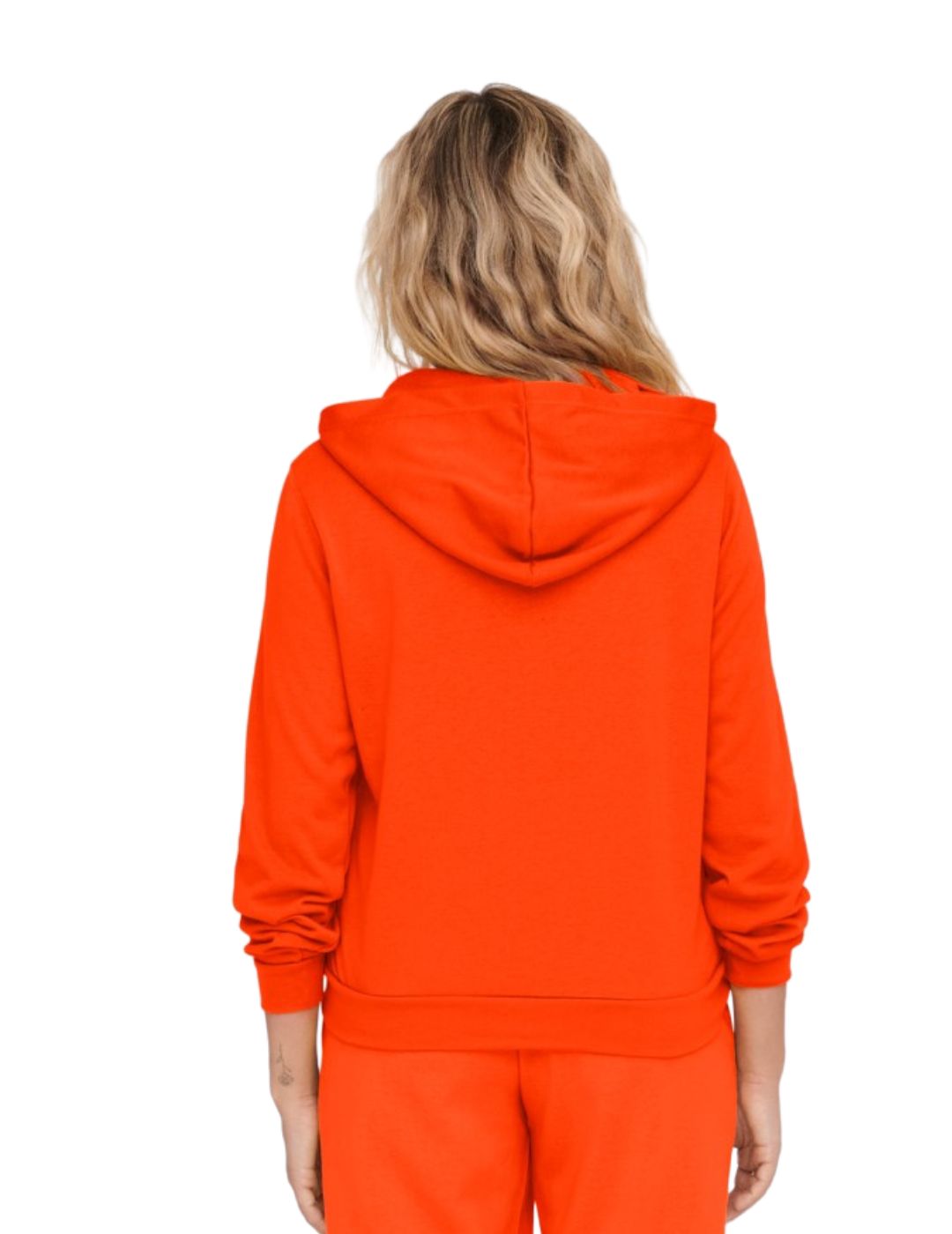 Sudadera con capucha Only Naranja - Bicos de Fío