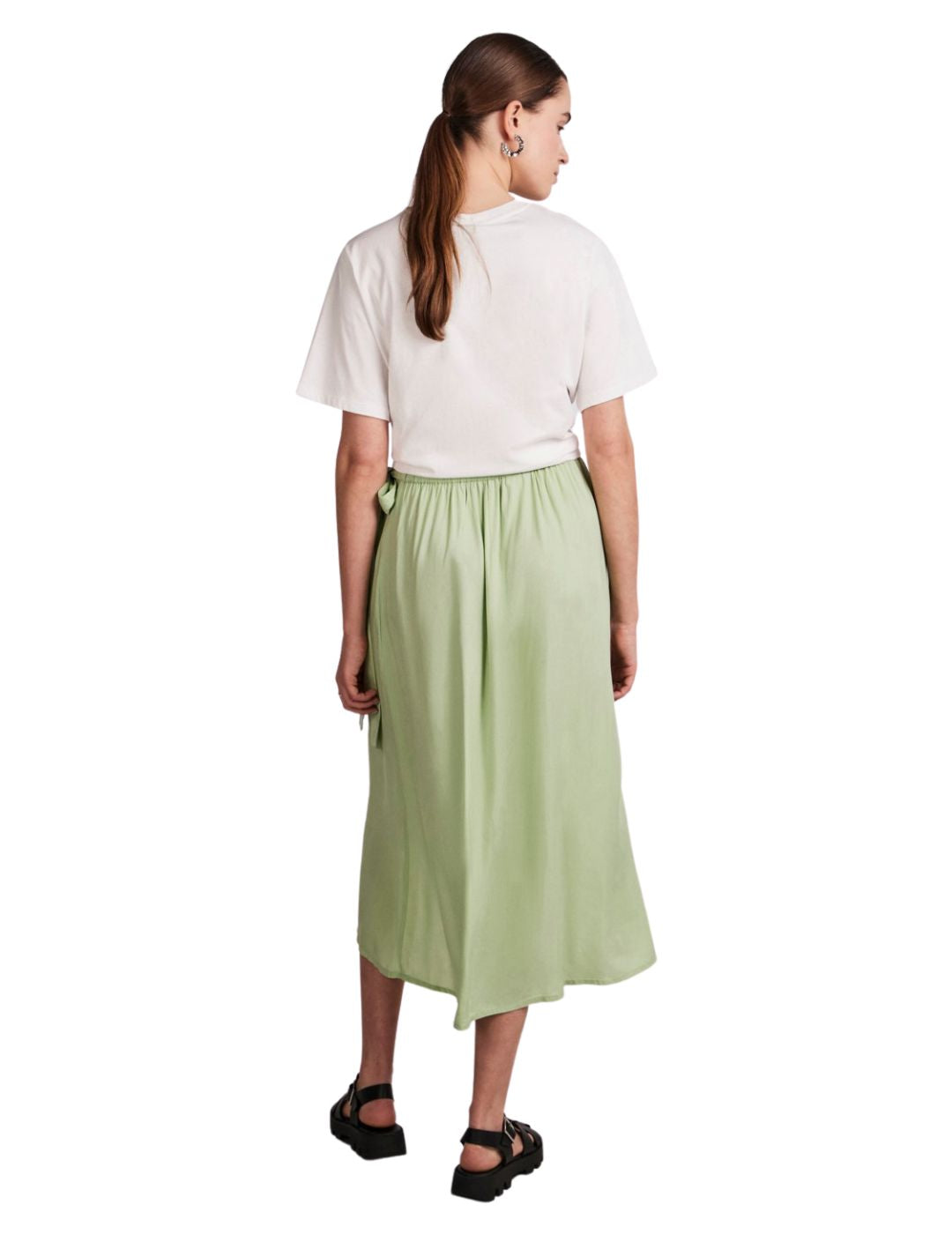 Camiseta de manga corta para mujer Pieces Wave Blanco - Bicos de Fío