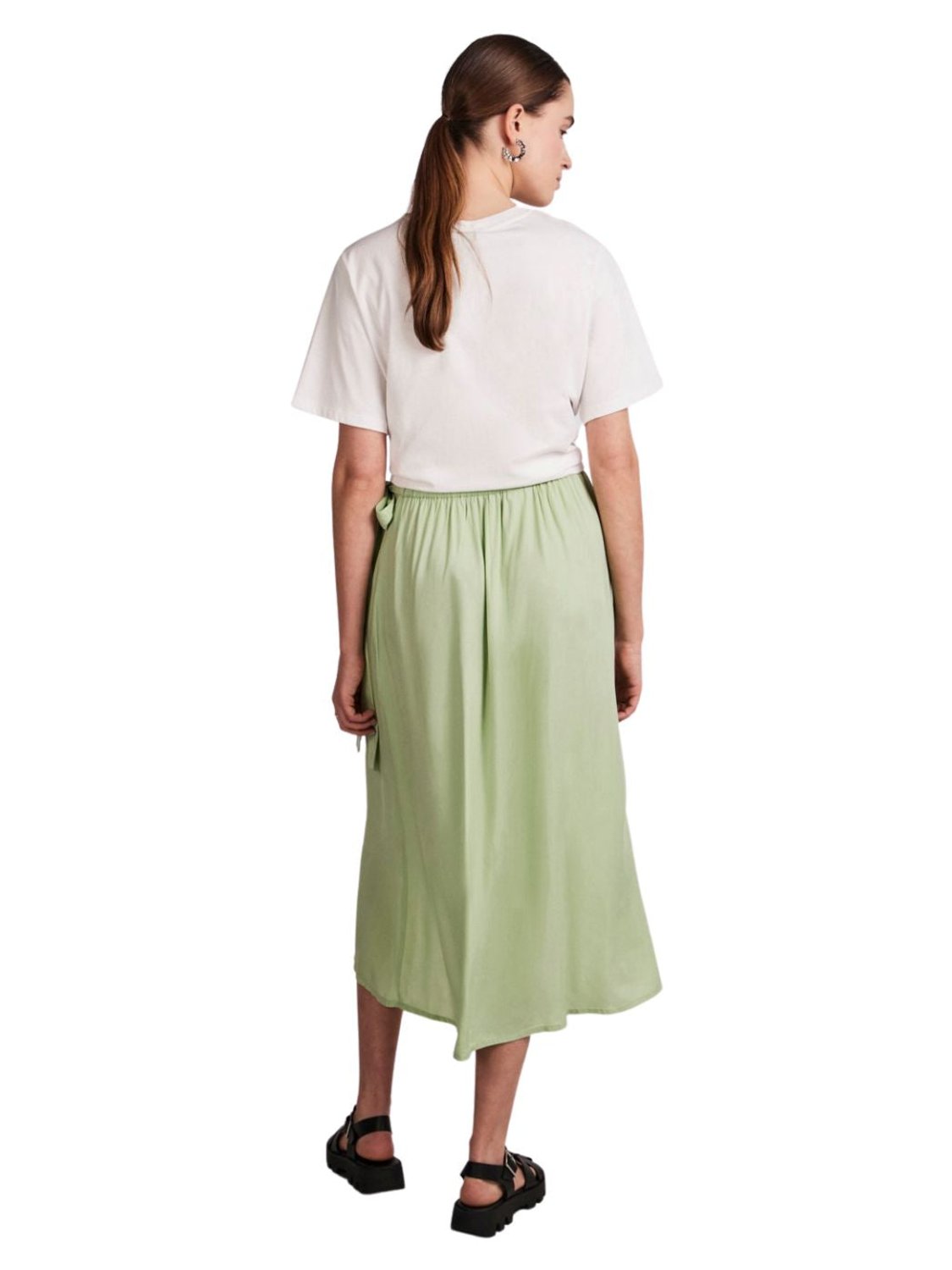 Camiseta de manga corta para mujer Pieces Wave Blanco - Bicos de Fío