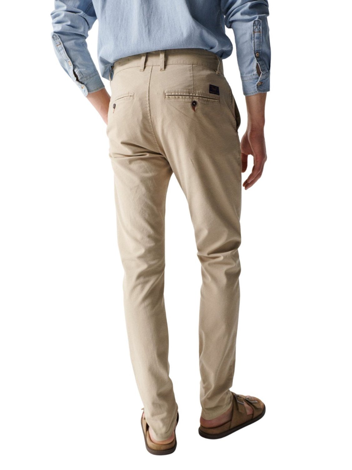 Pantalón chino Slim Salsa Beige | Bicos de Fío