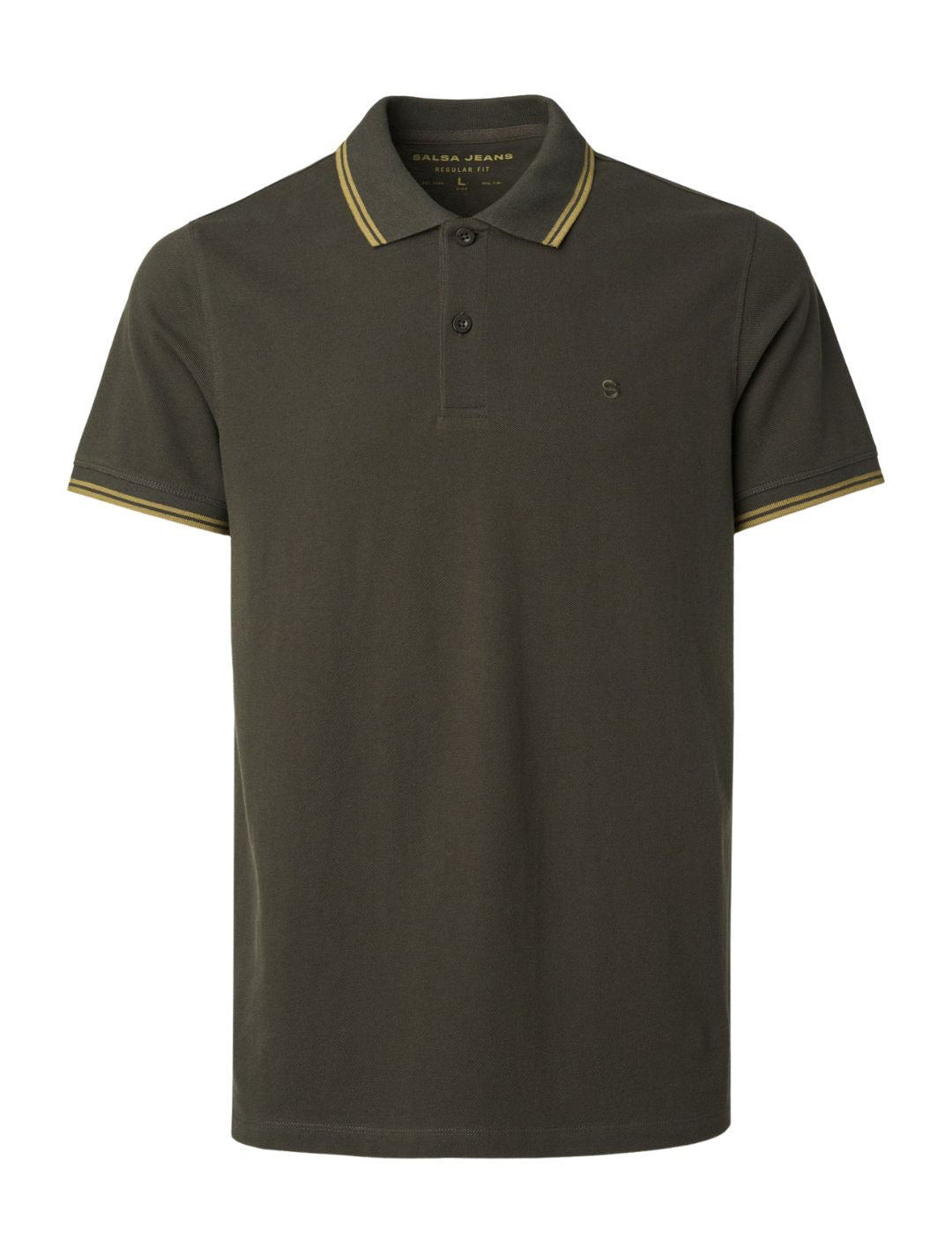 Polo con detalle de rayas Salsa Verde - Bicos de Fío