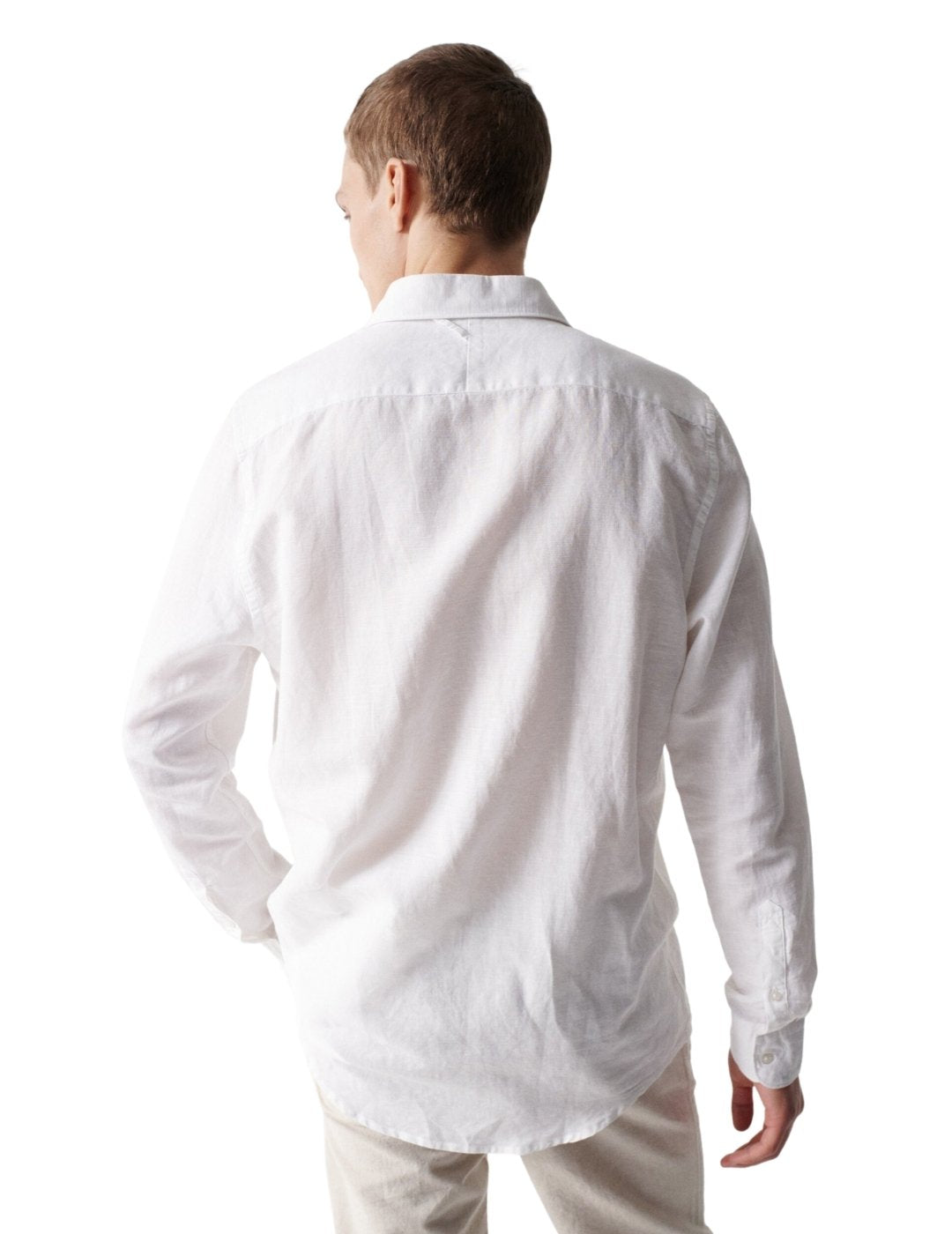 Camisa blanca de lino Salsa | Bicos de Fío