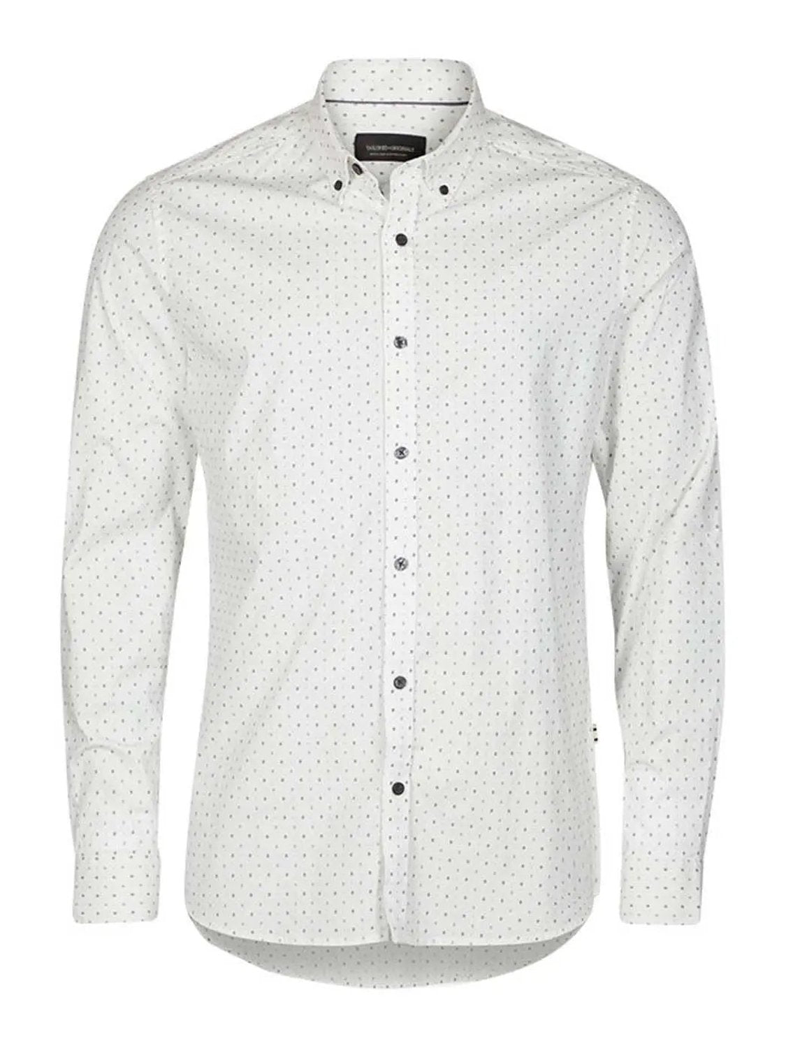 Camisa de manga larga Solid Flora Blanco - Bicos de Fío