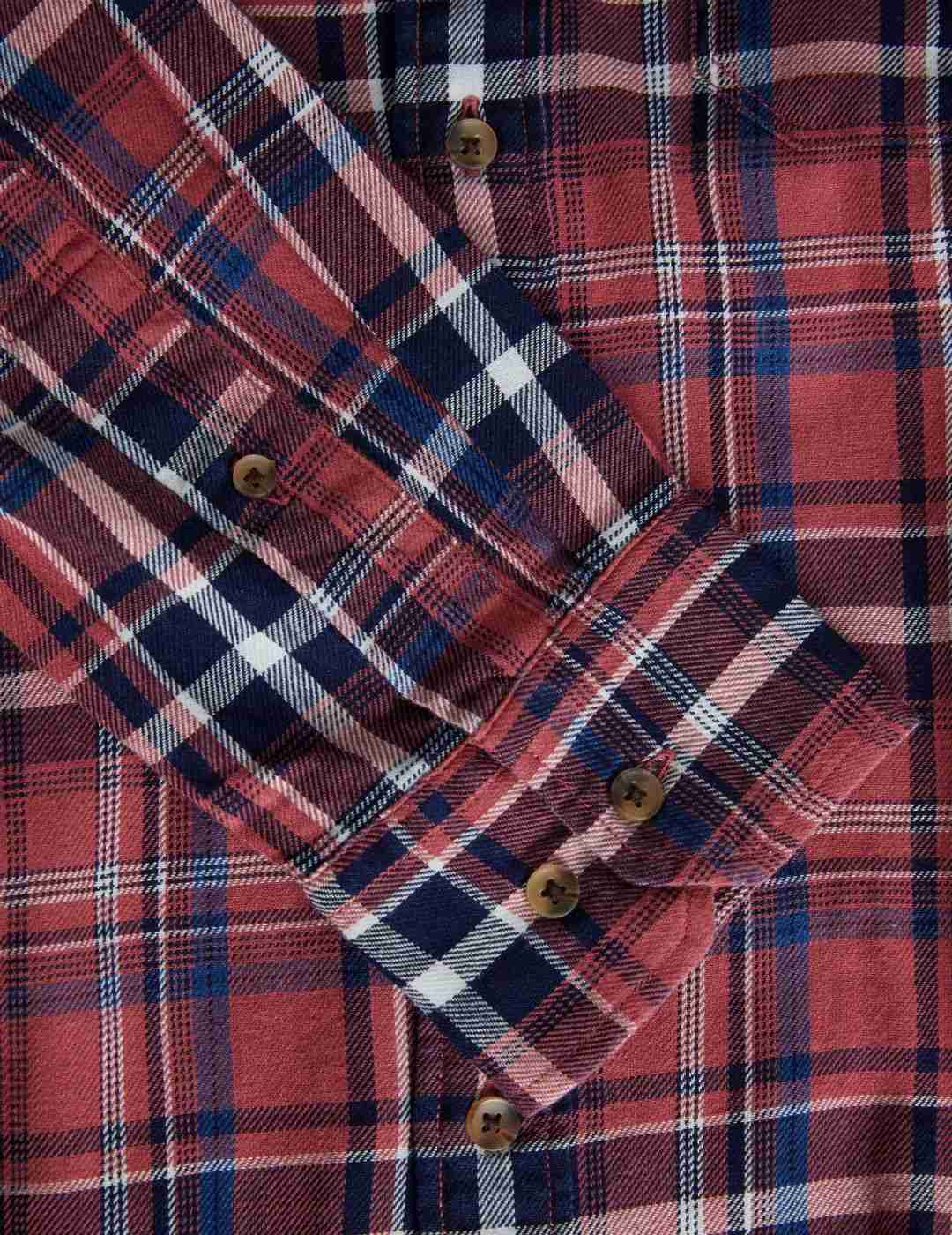 Camisa de cuadros Jack and Jones Lustan Granate - Bicos de Fío